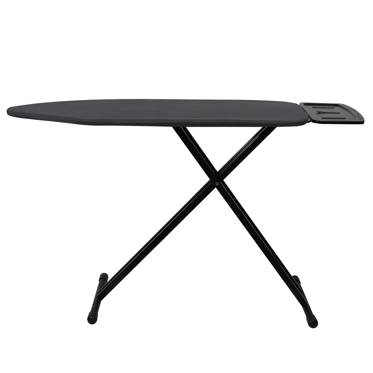 Ironing board, 38x122 cm, metal / cotton, dark grey, Compact Black, image-0