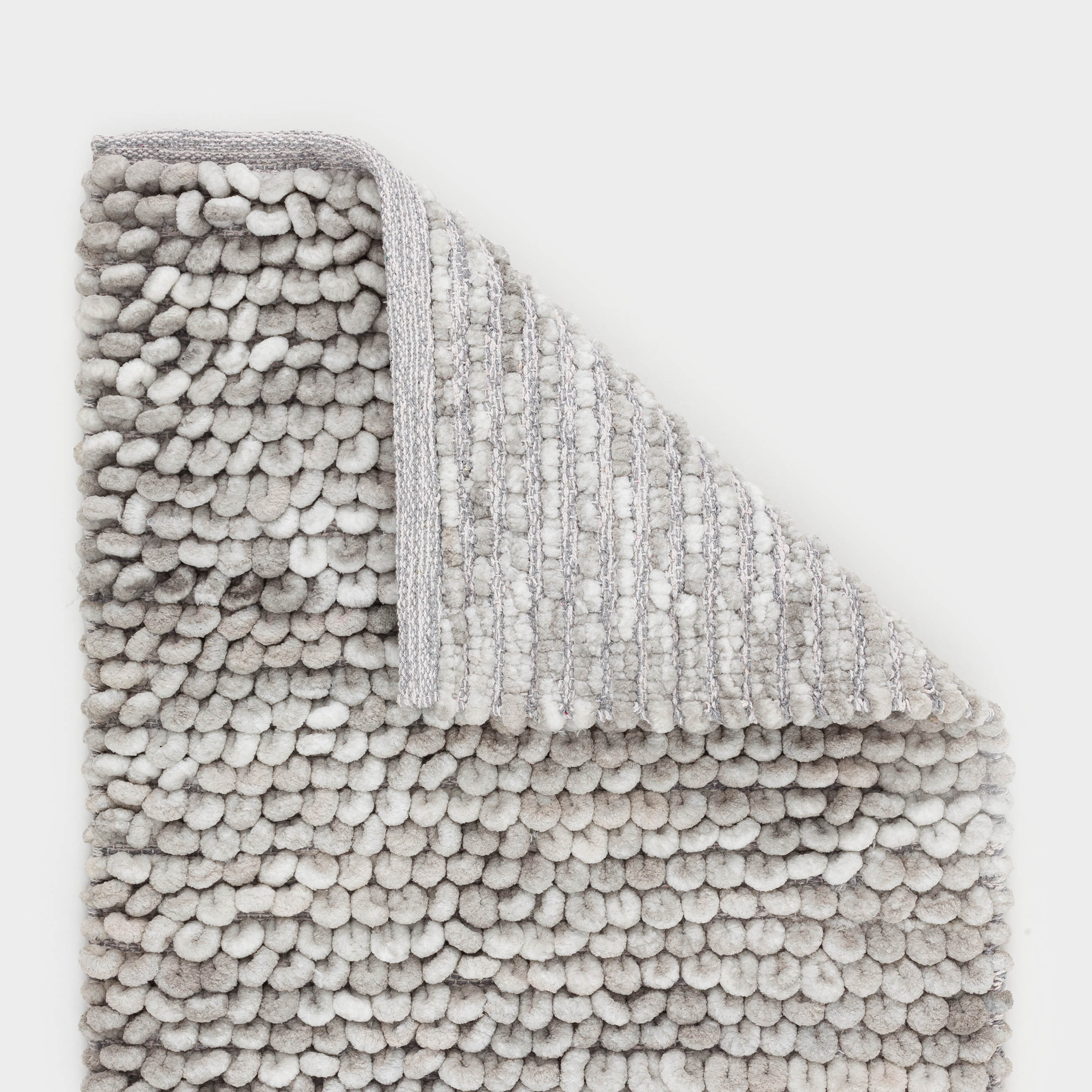 Mat, 50x80 cm, polyester/cotton, grey, Bubbles