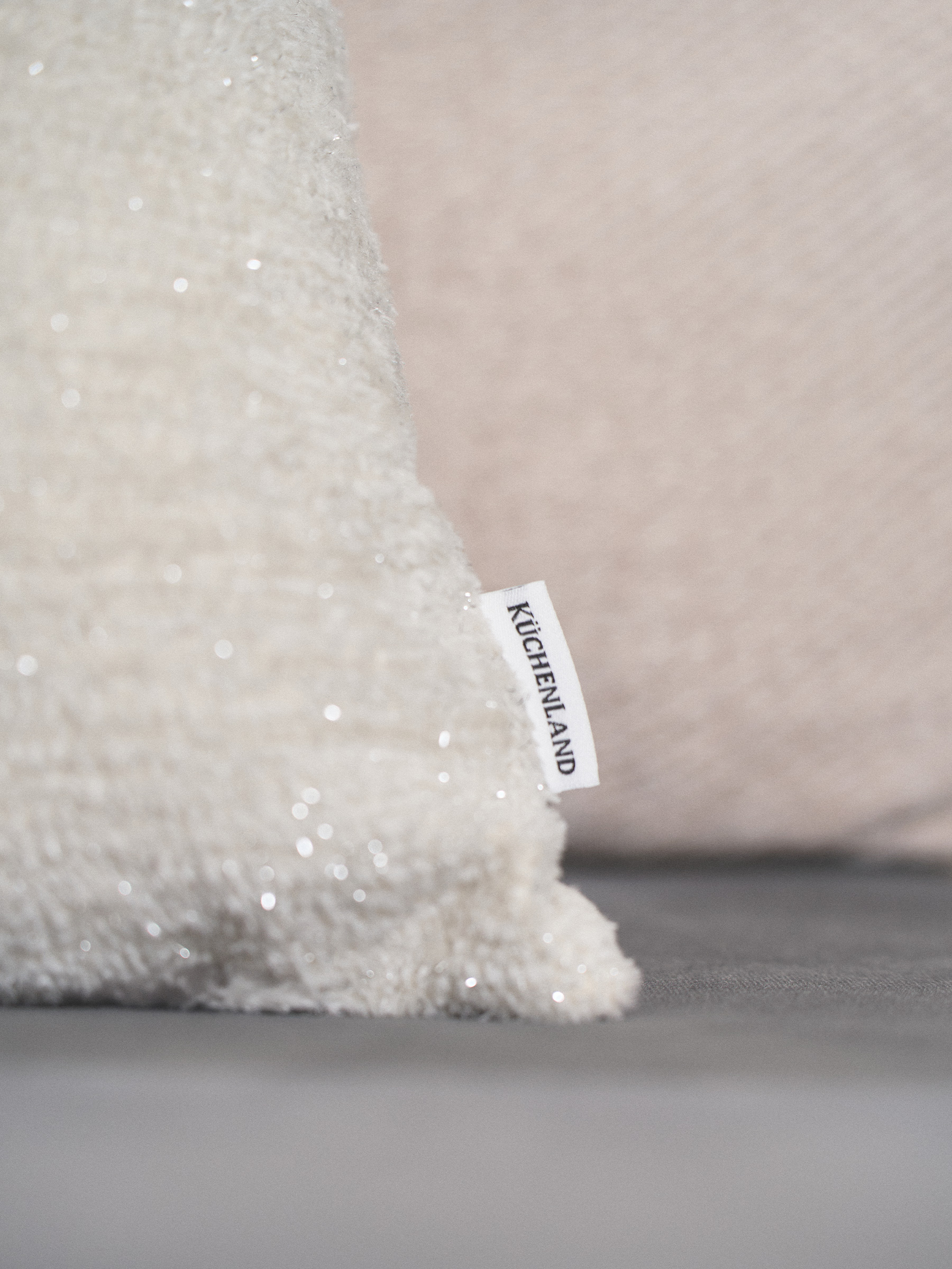 Decorative pillow, 45x45 cm, velvet, milky, Velvet, image-4