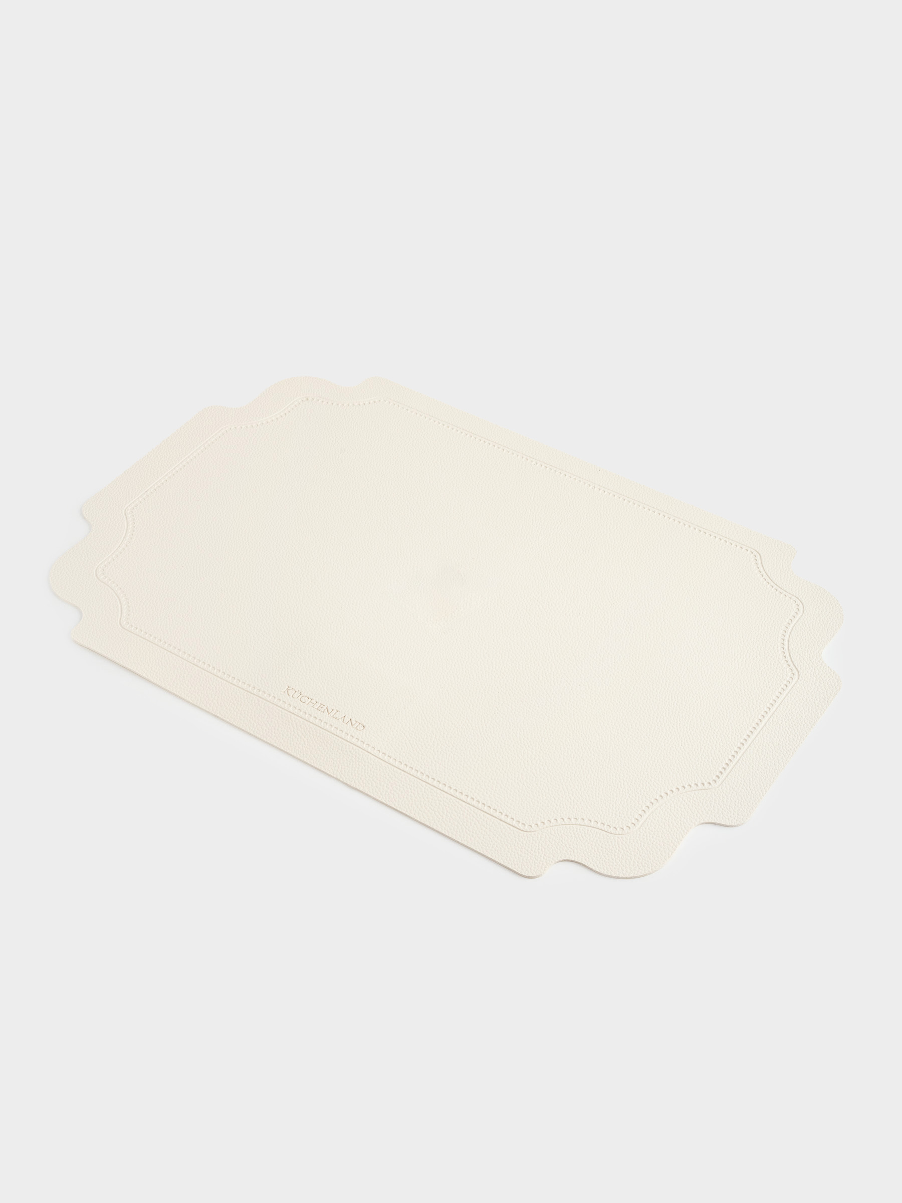 Placemat, 30x45 cm, PVC, curly, beige, Vintage, Rock vintage, image-2