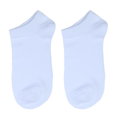 Men's socks, Size 39-42, cotton / polyester, white, Basic ,image-0