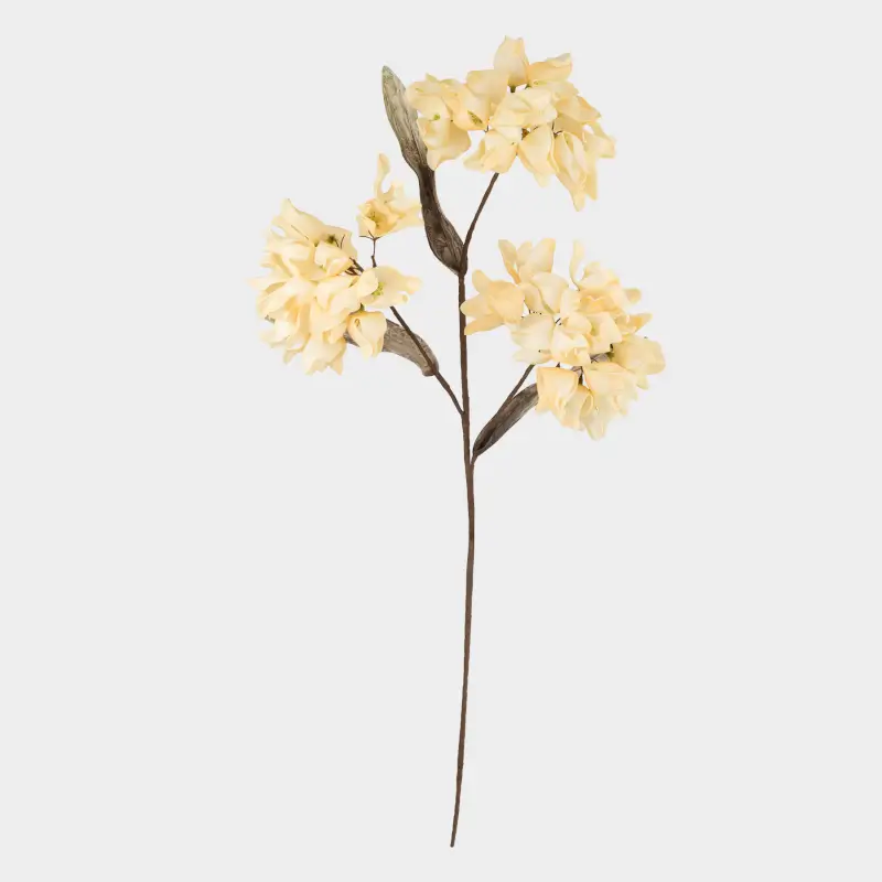 Decorative branch, 1 m, plastic / foam, Milk magnolia, Flower garden