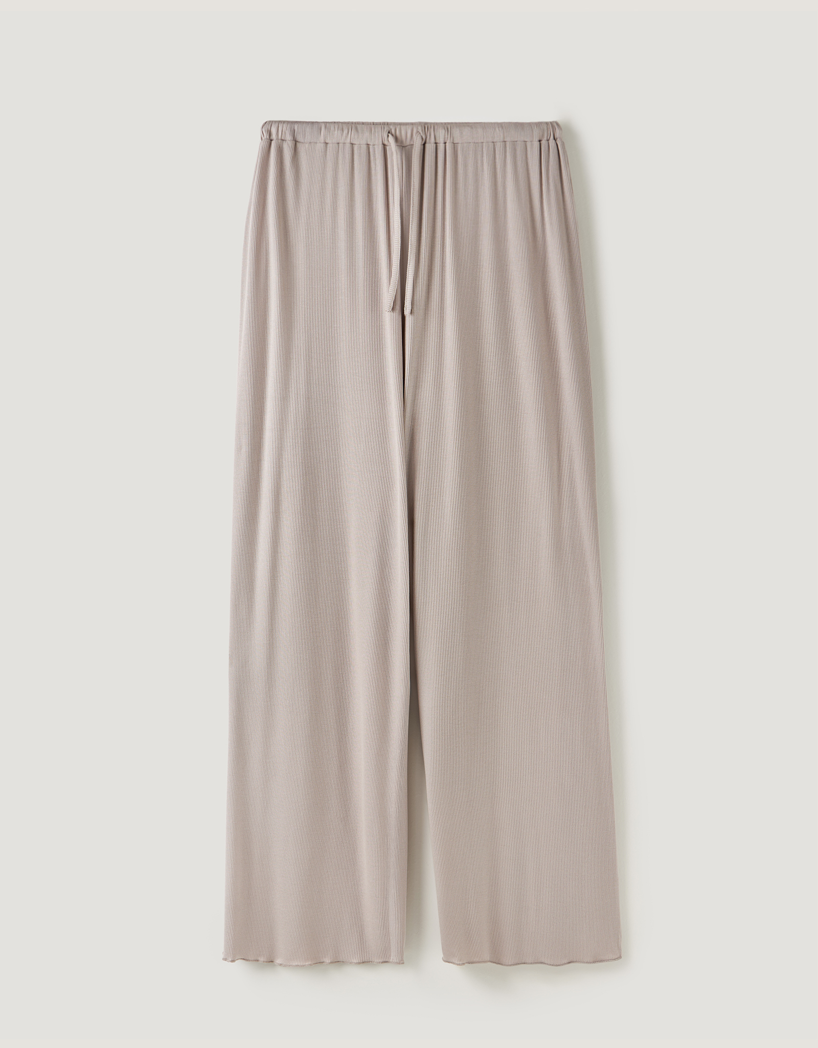 Women's trousers, homewear, size L, modal / spandex, beige, Rosemary, image-7