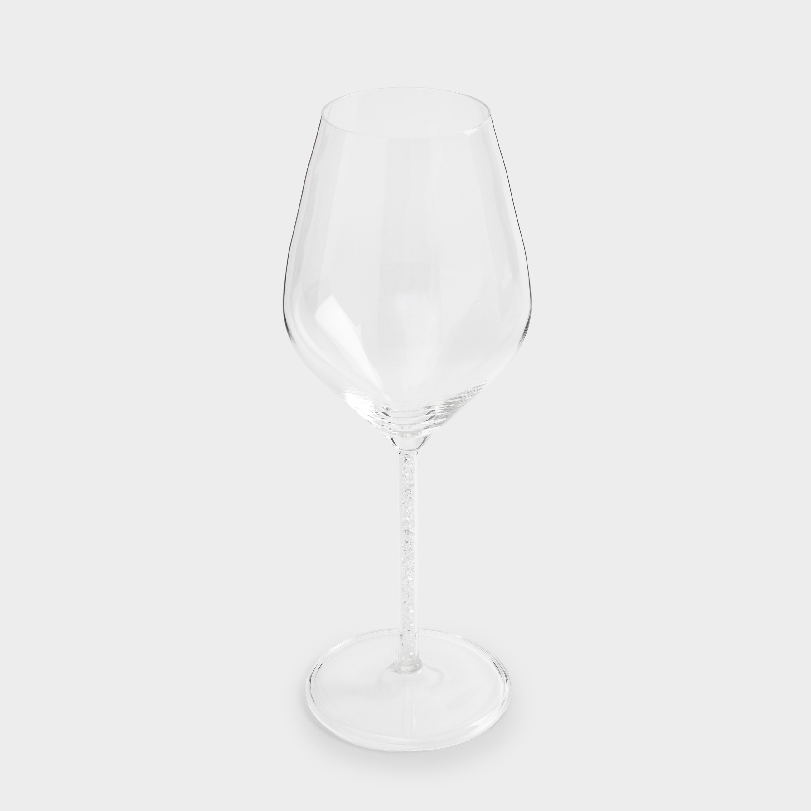Wine glass, 450 ml, 2 pcs, glass / rhinestones, Crystal