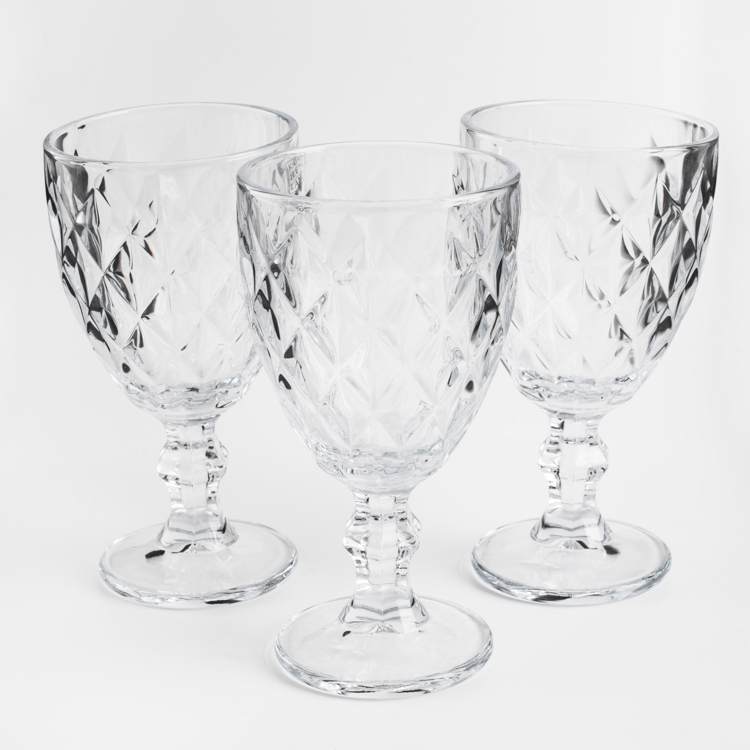 Wine glass, 360 ml, 6 pcs, glass R, Rhomb, image-0