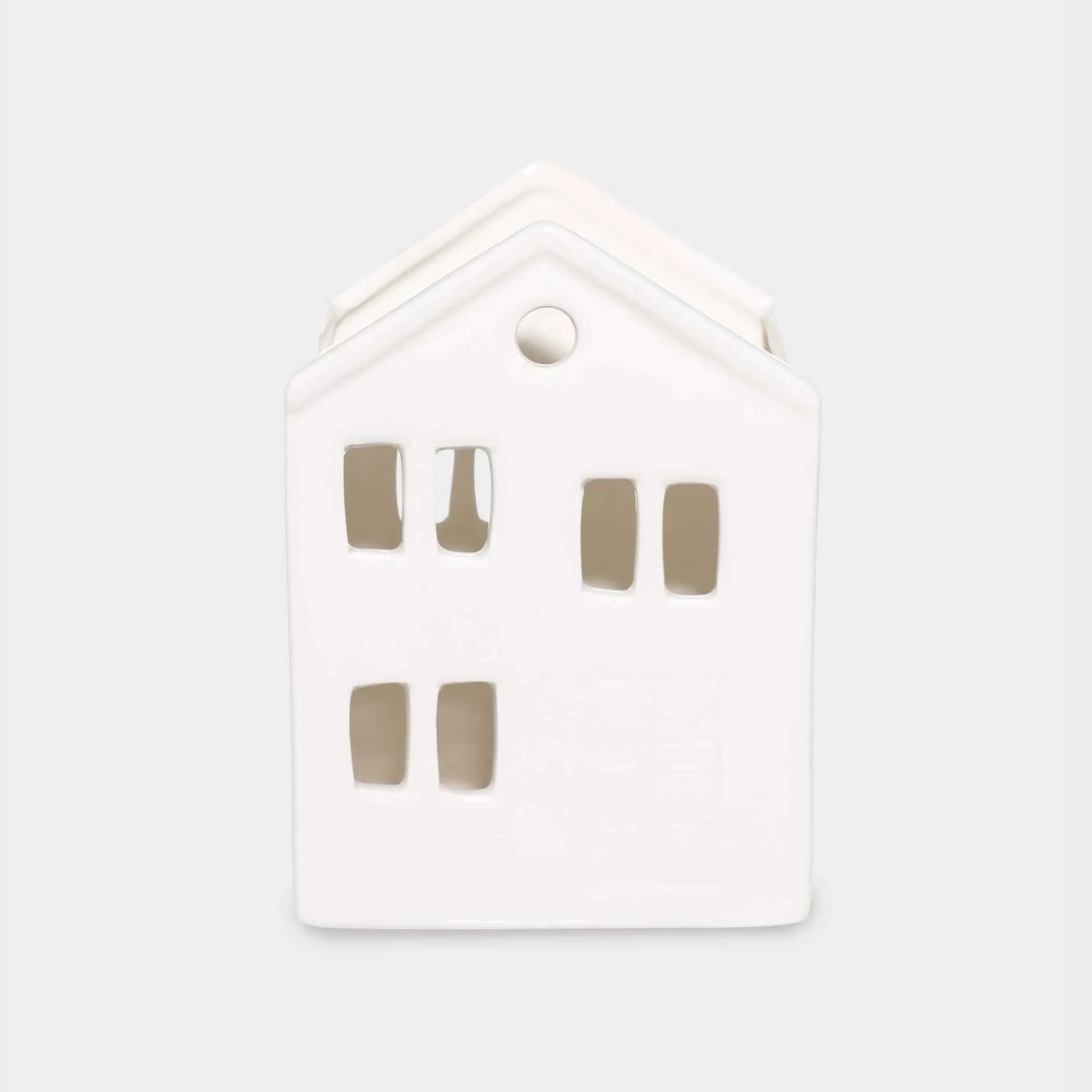 Kitchen accessories stand, 15 cm, ceramic, white, House, House shape