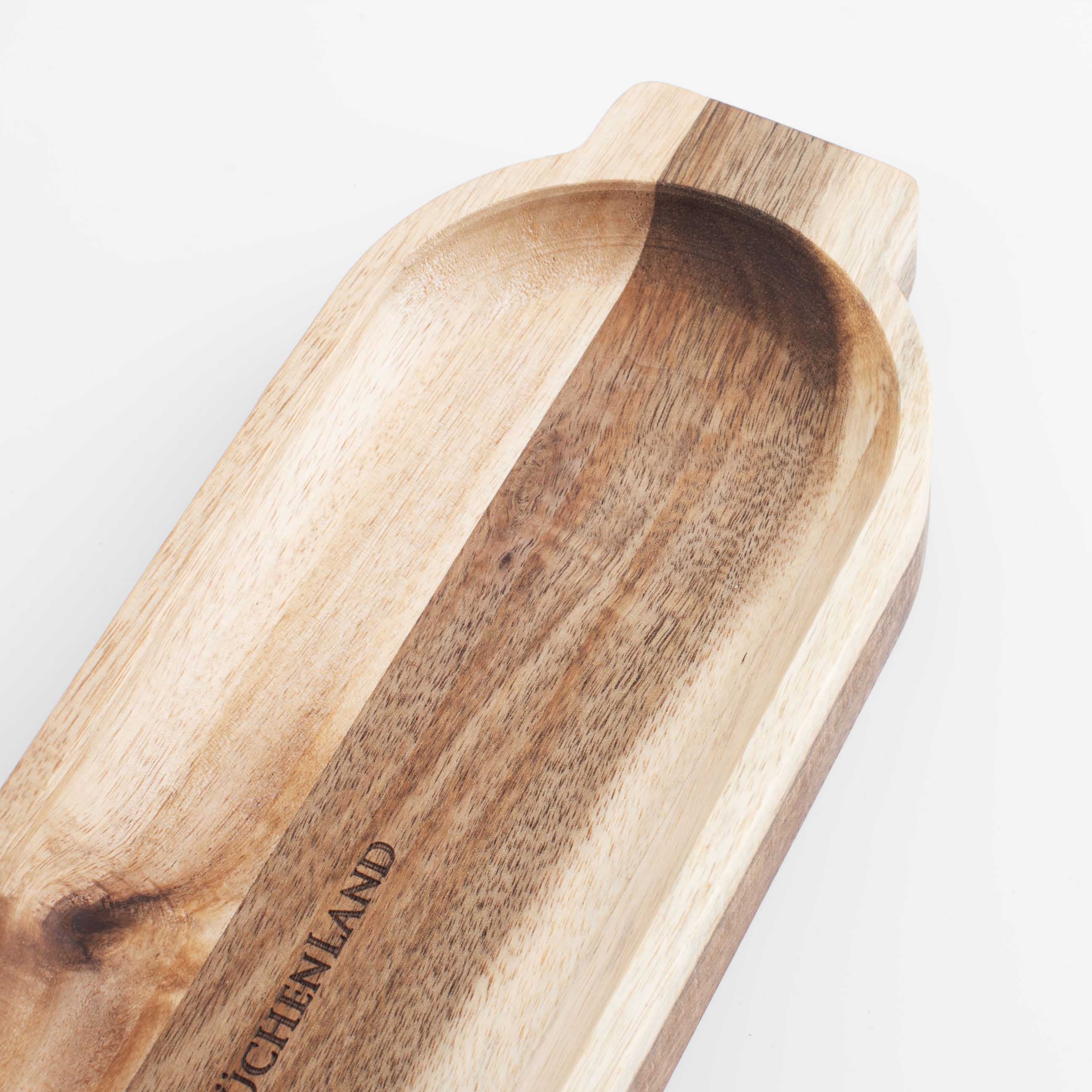 Serving dish, 35x11 cm, with handles, wood, Noble tree 