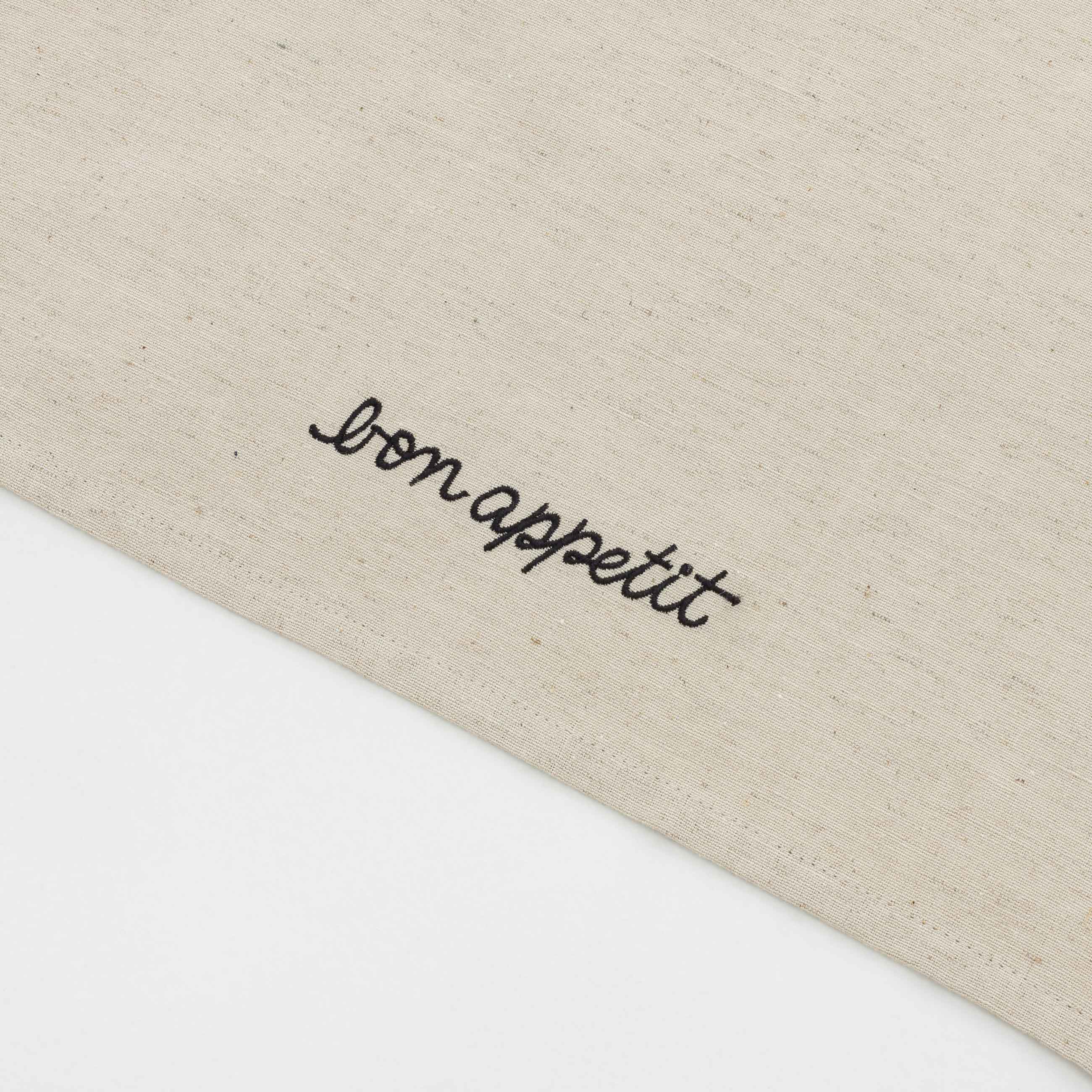 Kitchen towel, 40x60 cm, cotton / linen, beige, Flax
