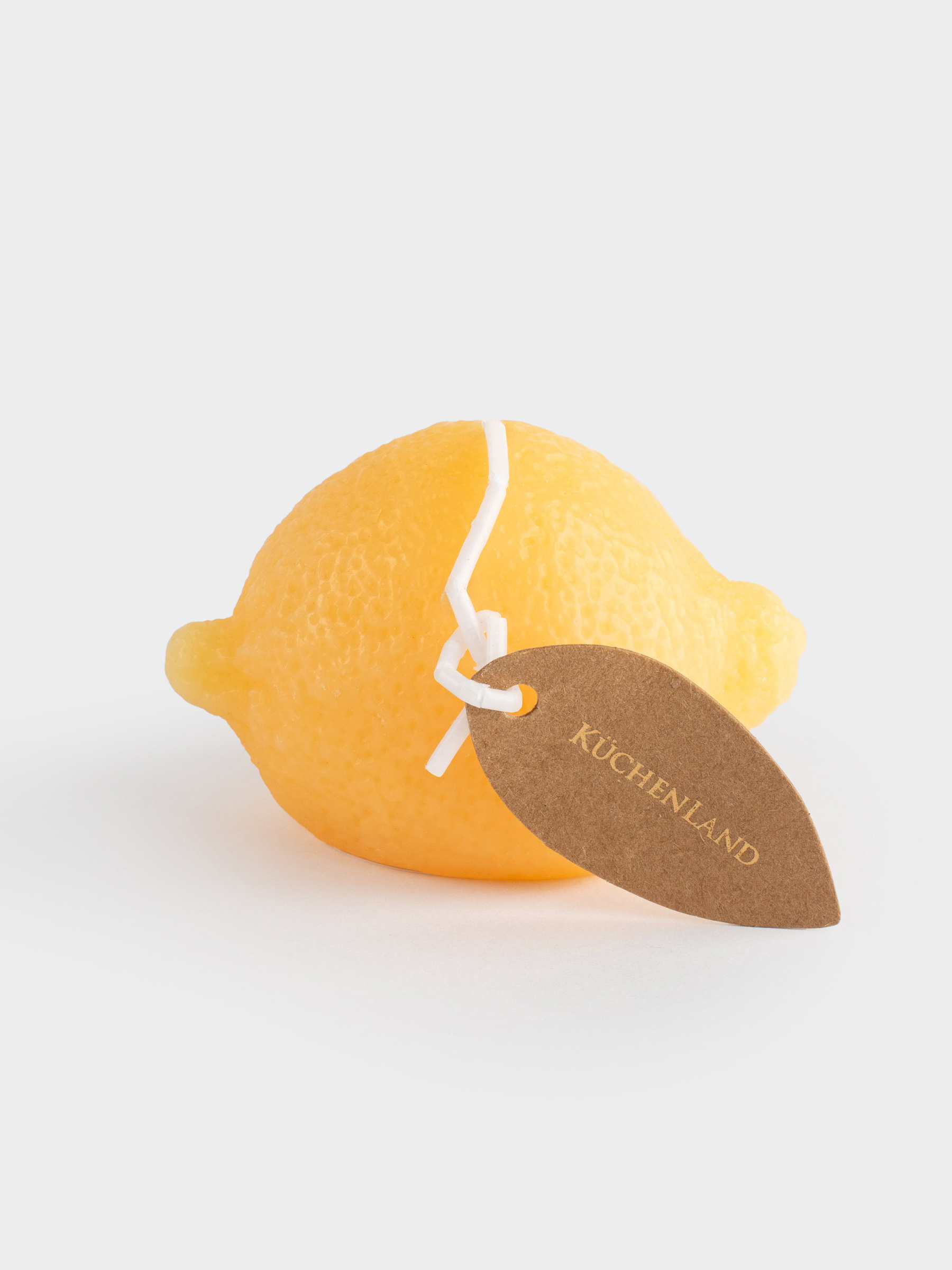 Candle, 6x7 cm, yellow, Lemon, Fruit shape, image-2