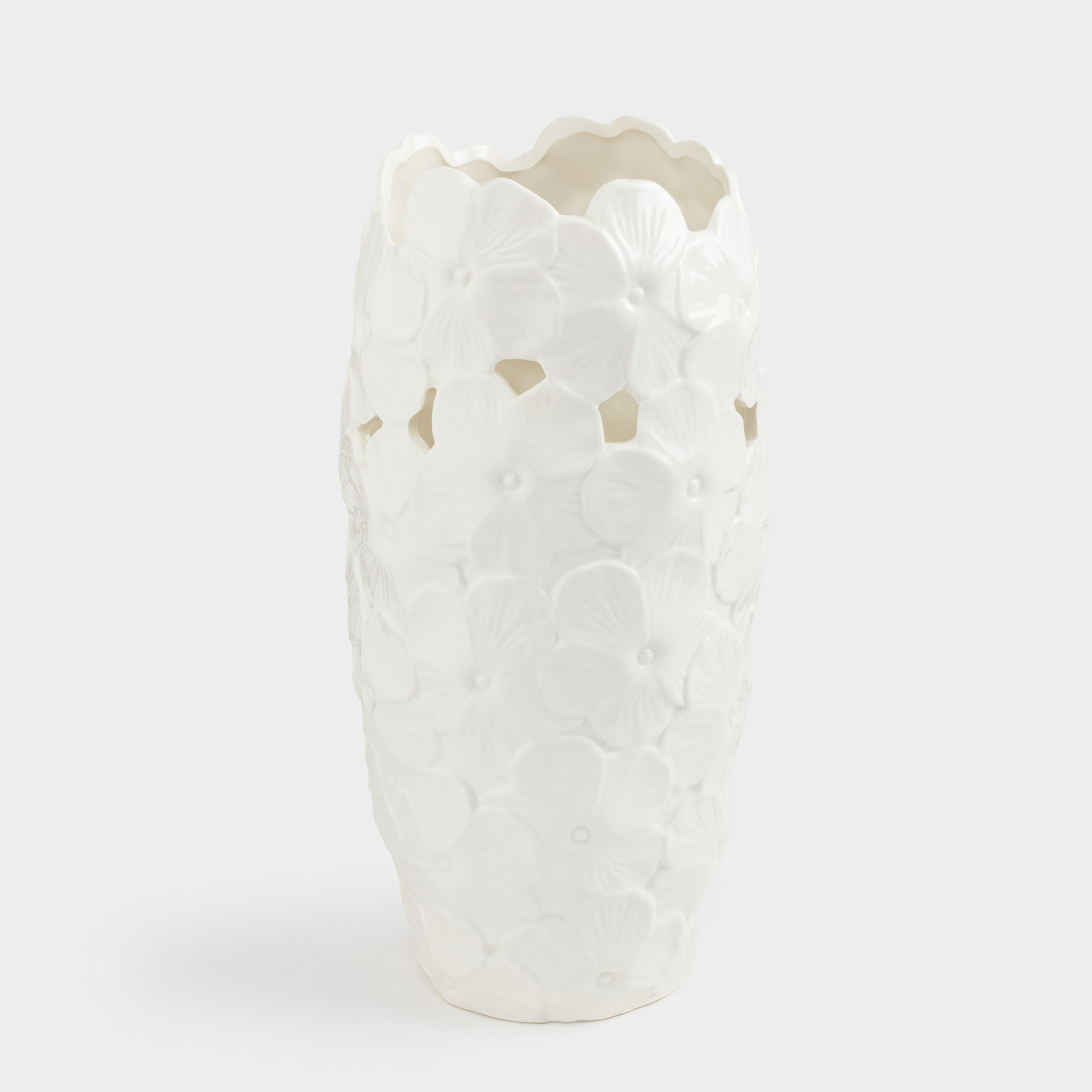 Flower vase, 29 cm, porcelain P, white, Flowers, Flora, image-0