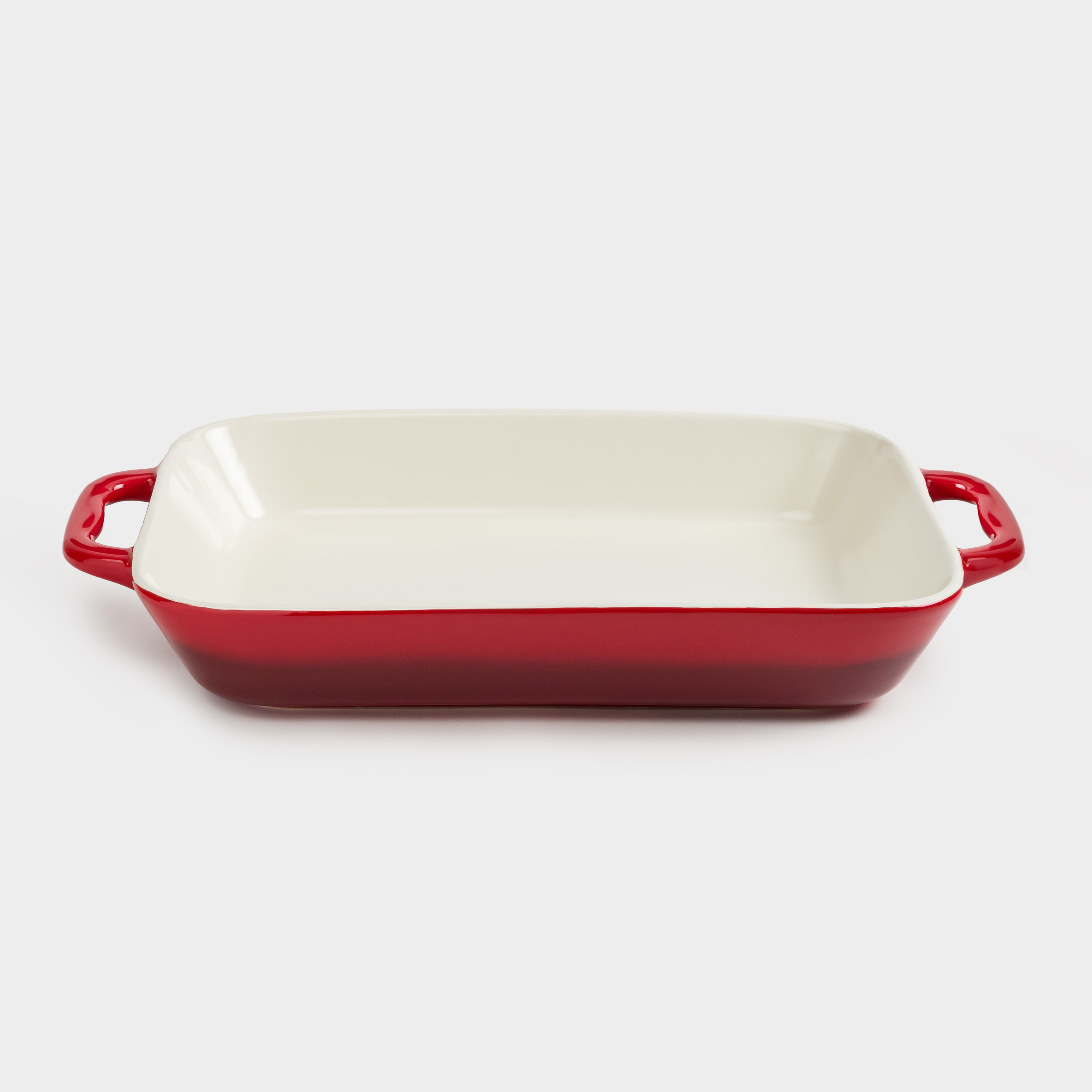 Baking dish, 34x24 cm, ceramic, rectangular, burgundy, Gradient, Cakes gradient