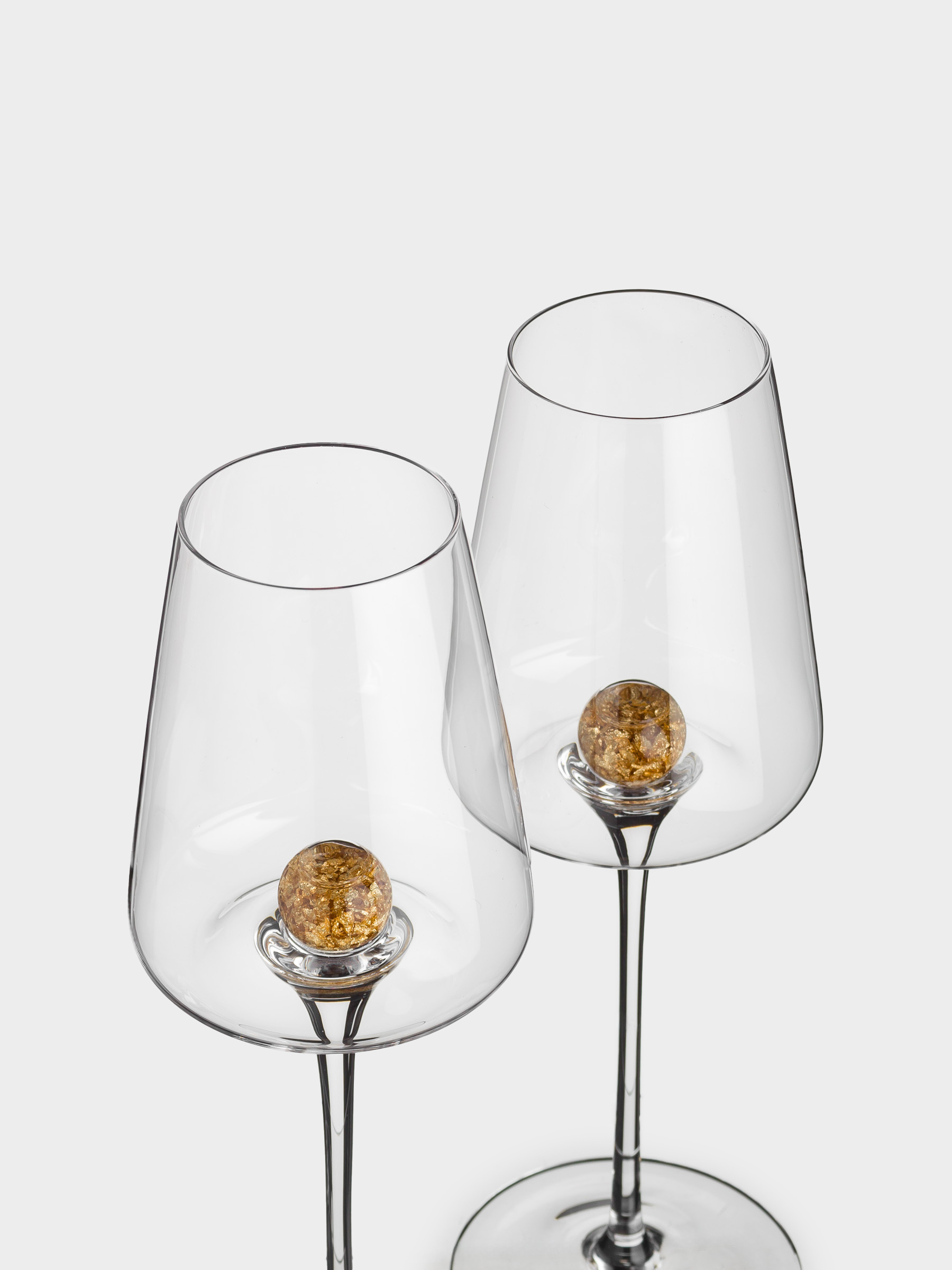 Drinking glass, 350 ml, 2 pcs, Crystal glass, Amber ball, Sorento, image-2