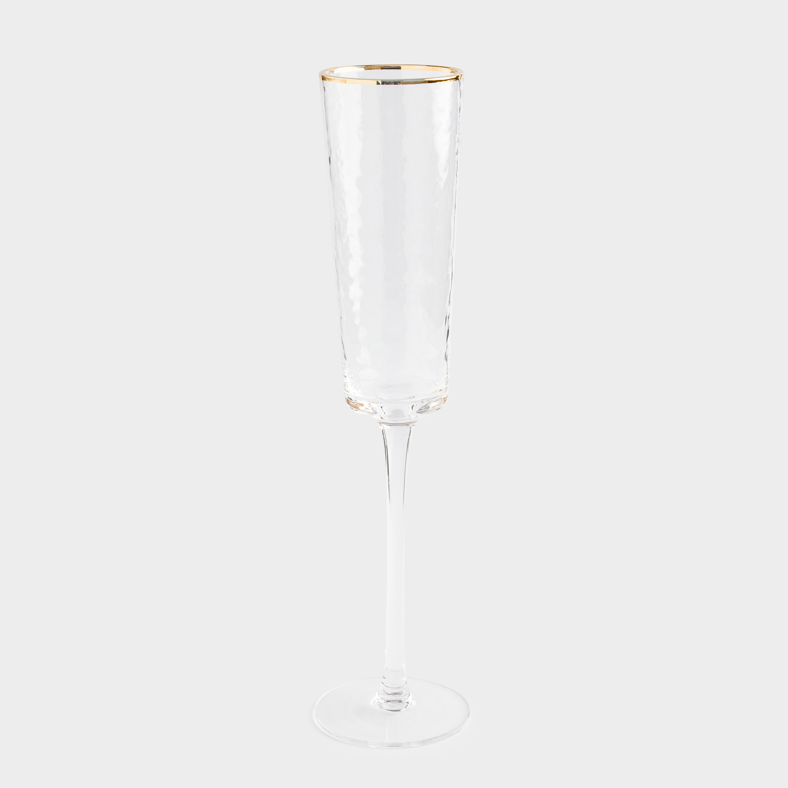 Drinking glass, 160 ml, 2 pcs, glass, with golden edging, Ripply gold, image-1