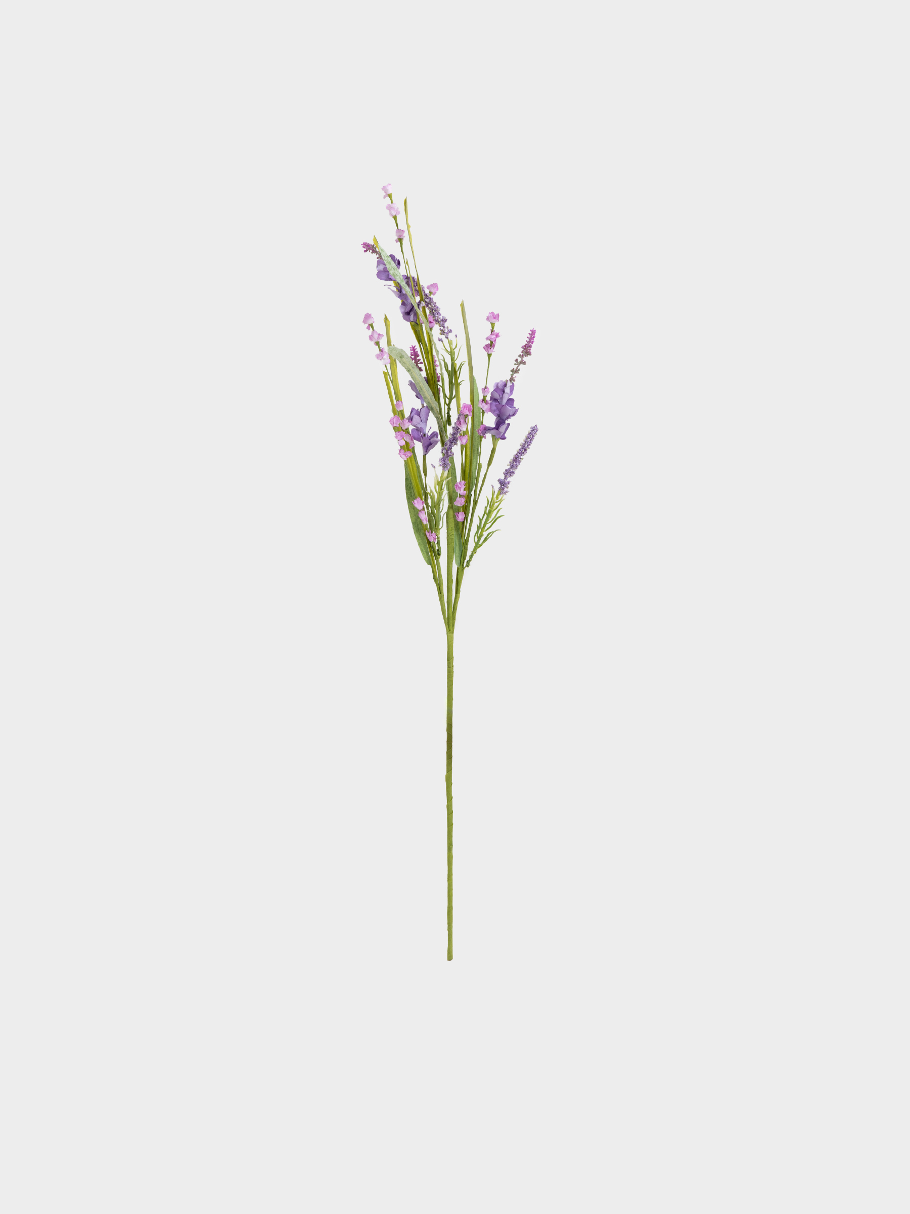 Decorative branch, 86 cm, plastic / polyester, Purple bells, Flower garden, image-0