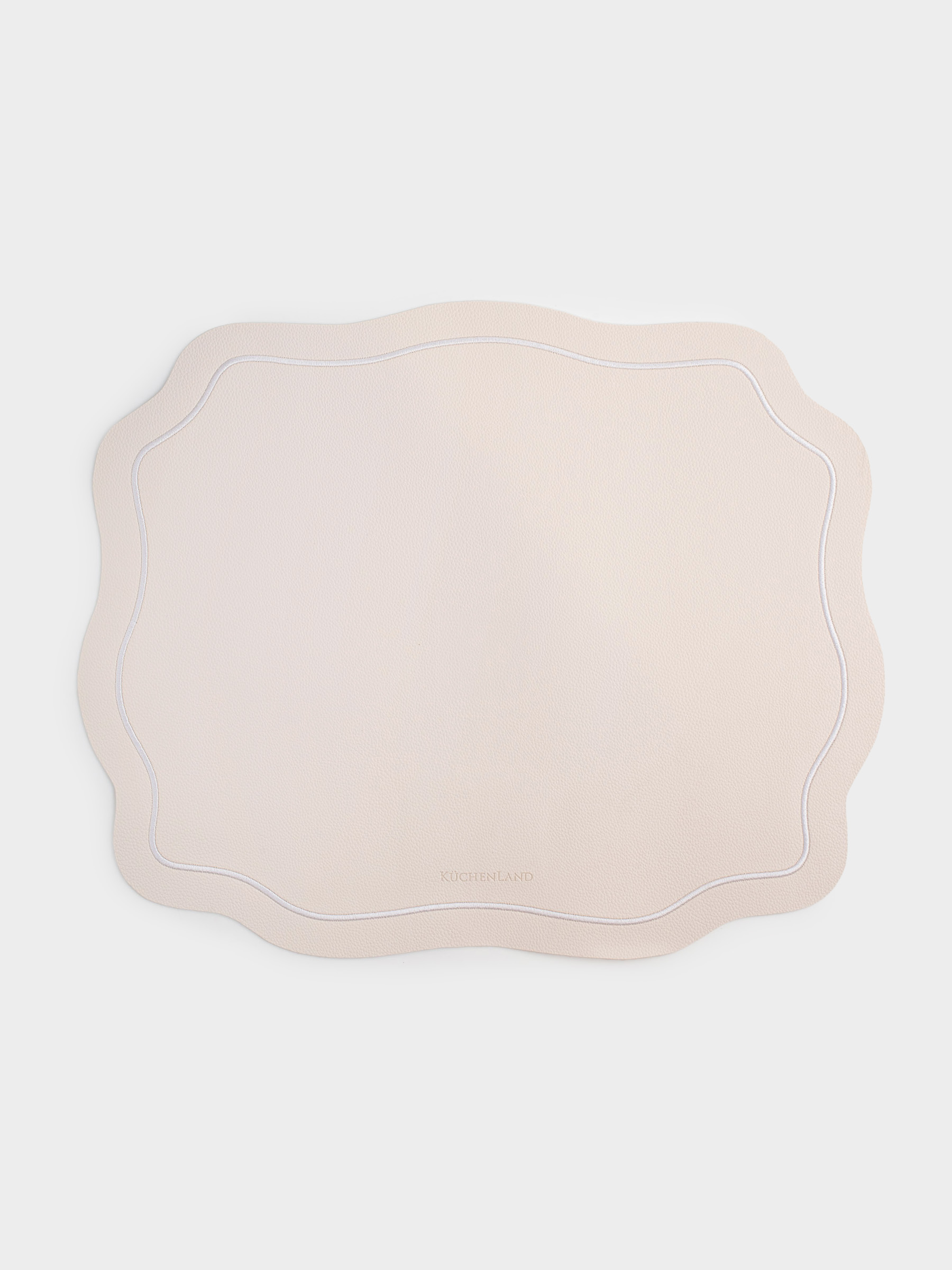 Placemat, 38x47 cm, PVC / polyester, shaped, milky, Vintage, Rock vintage, image-0