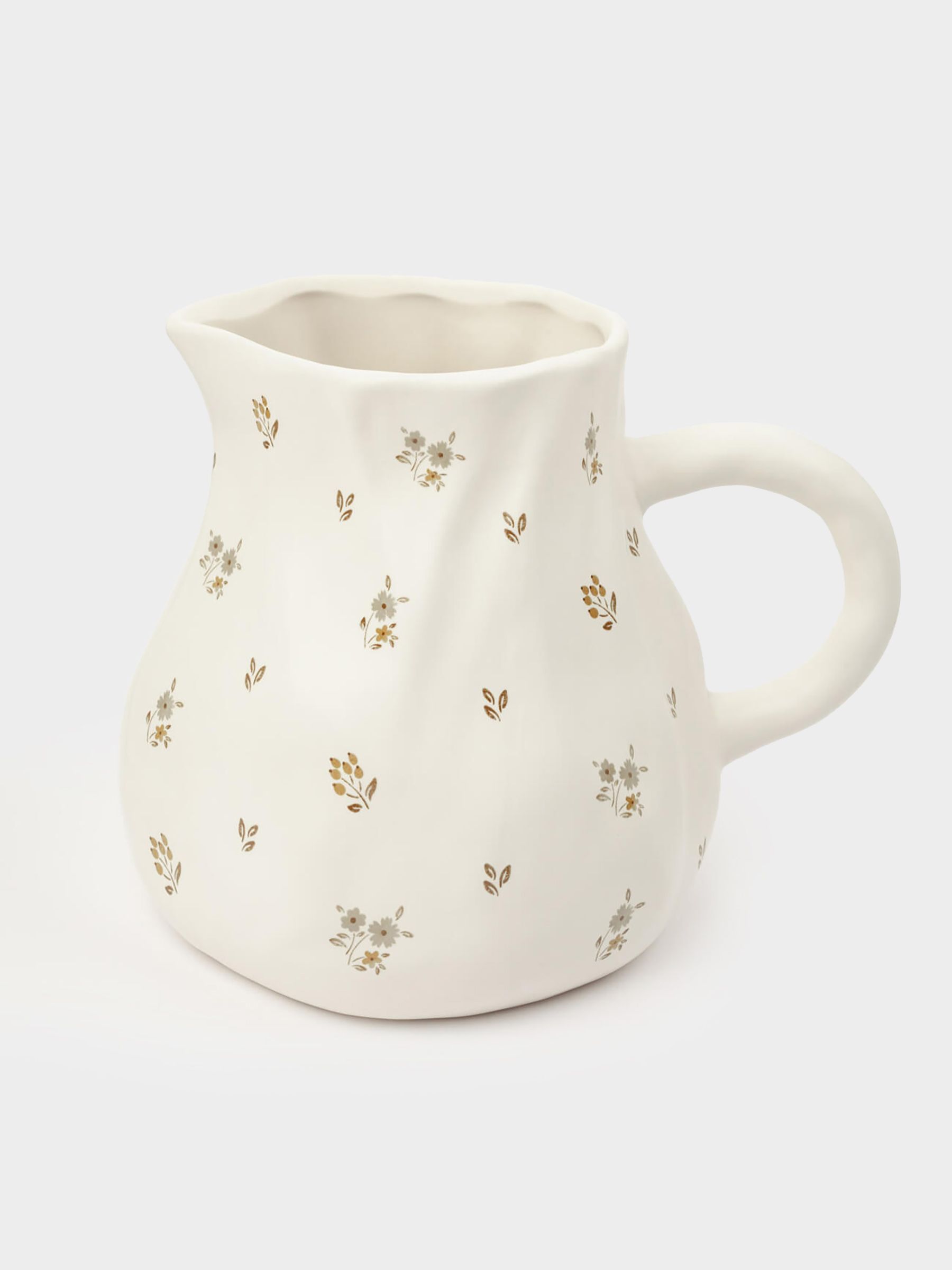 Jug, 1,6 l, ceramic, milk, Vintage flowers, La flore, image-1