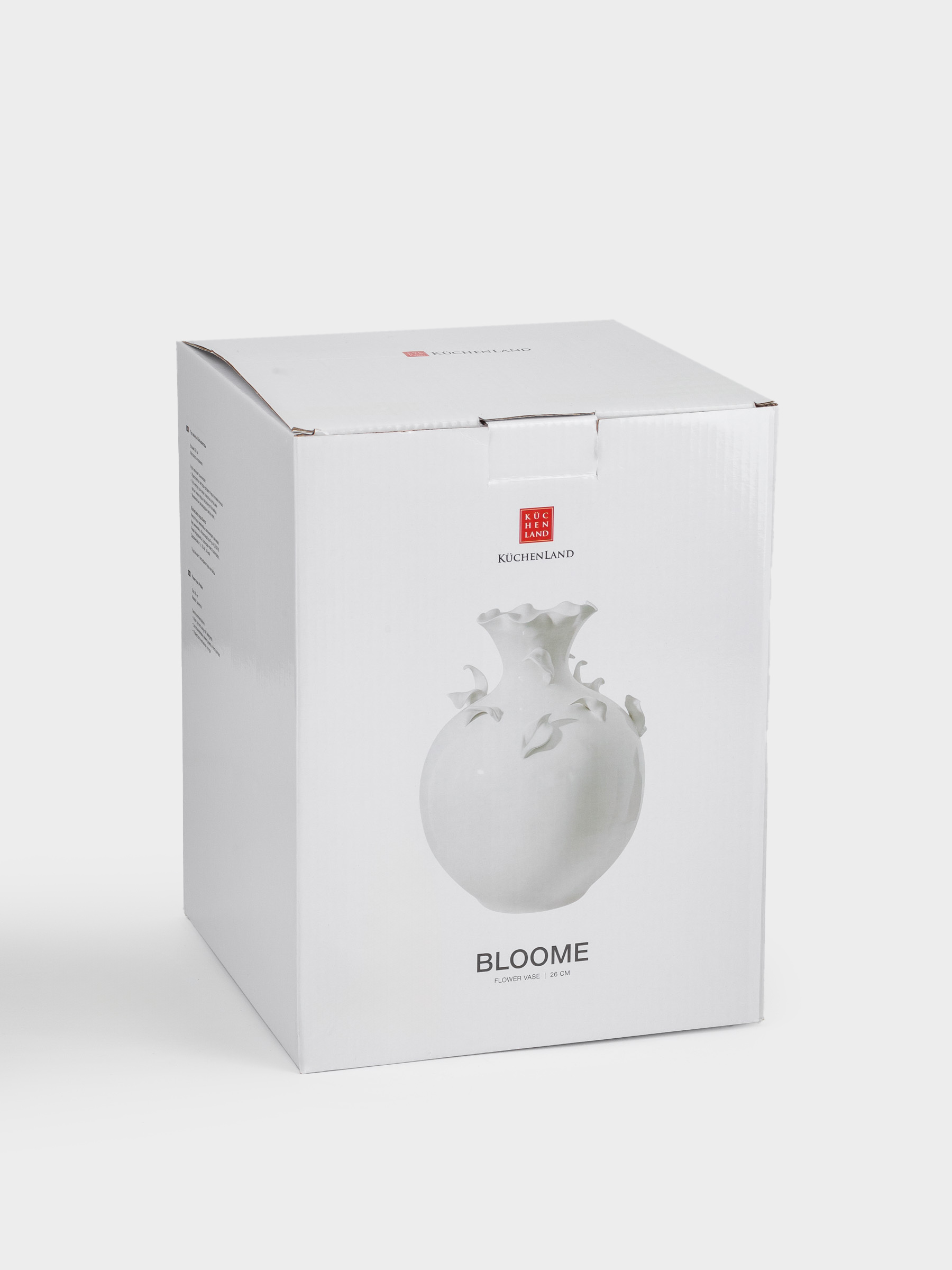 Flower vase, 26 cm, ceramic, milky, Petals, Bloome, image-4