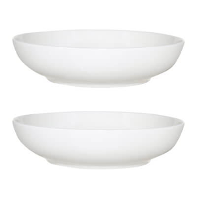 Soup plate, 20 cm, 2 pcs, porcelain F, white, Ideal white ,image-0