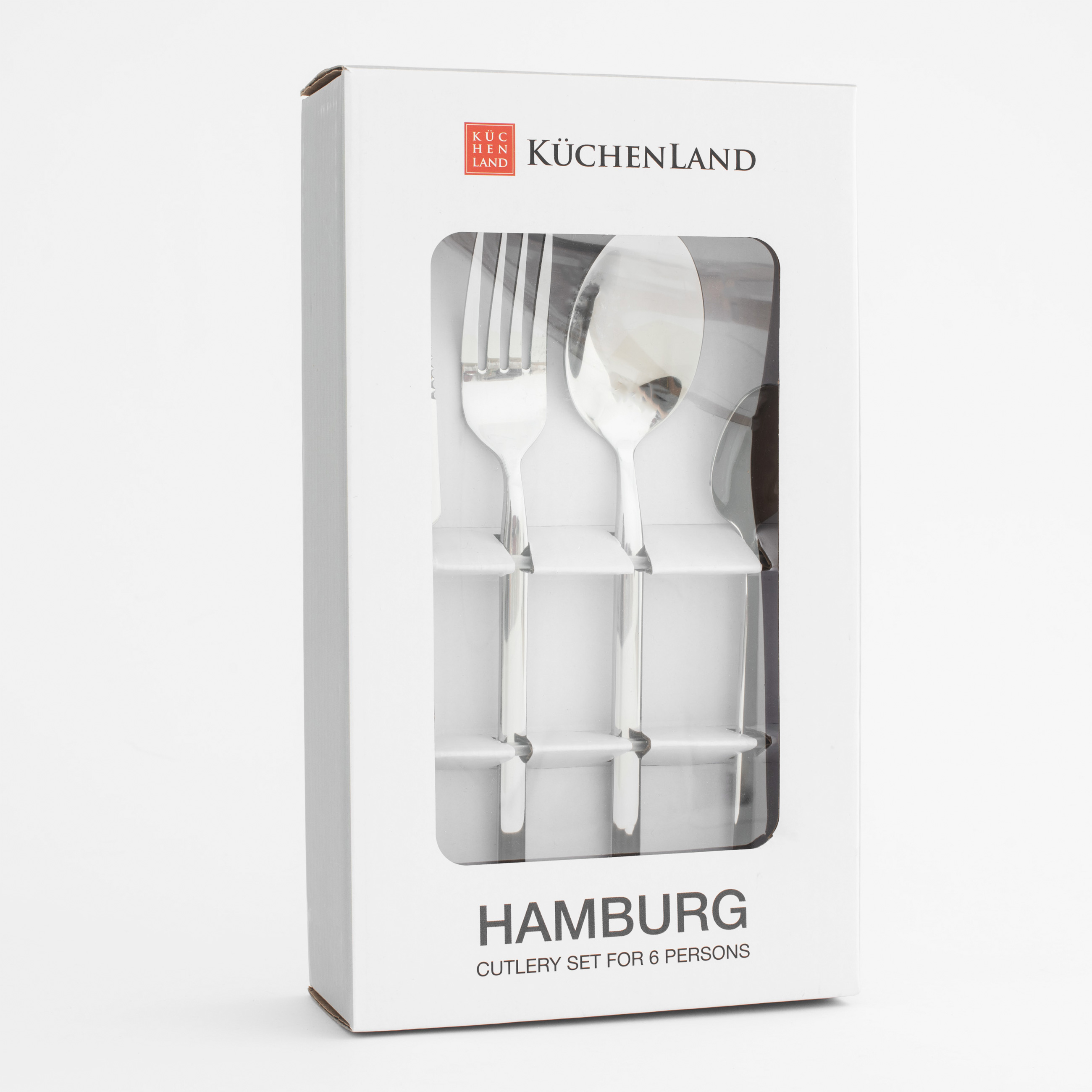 Cutlery, 6 persons, 24 items, steel, Hamburg, image-5