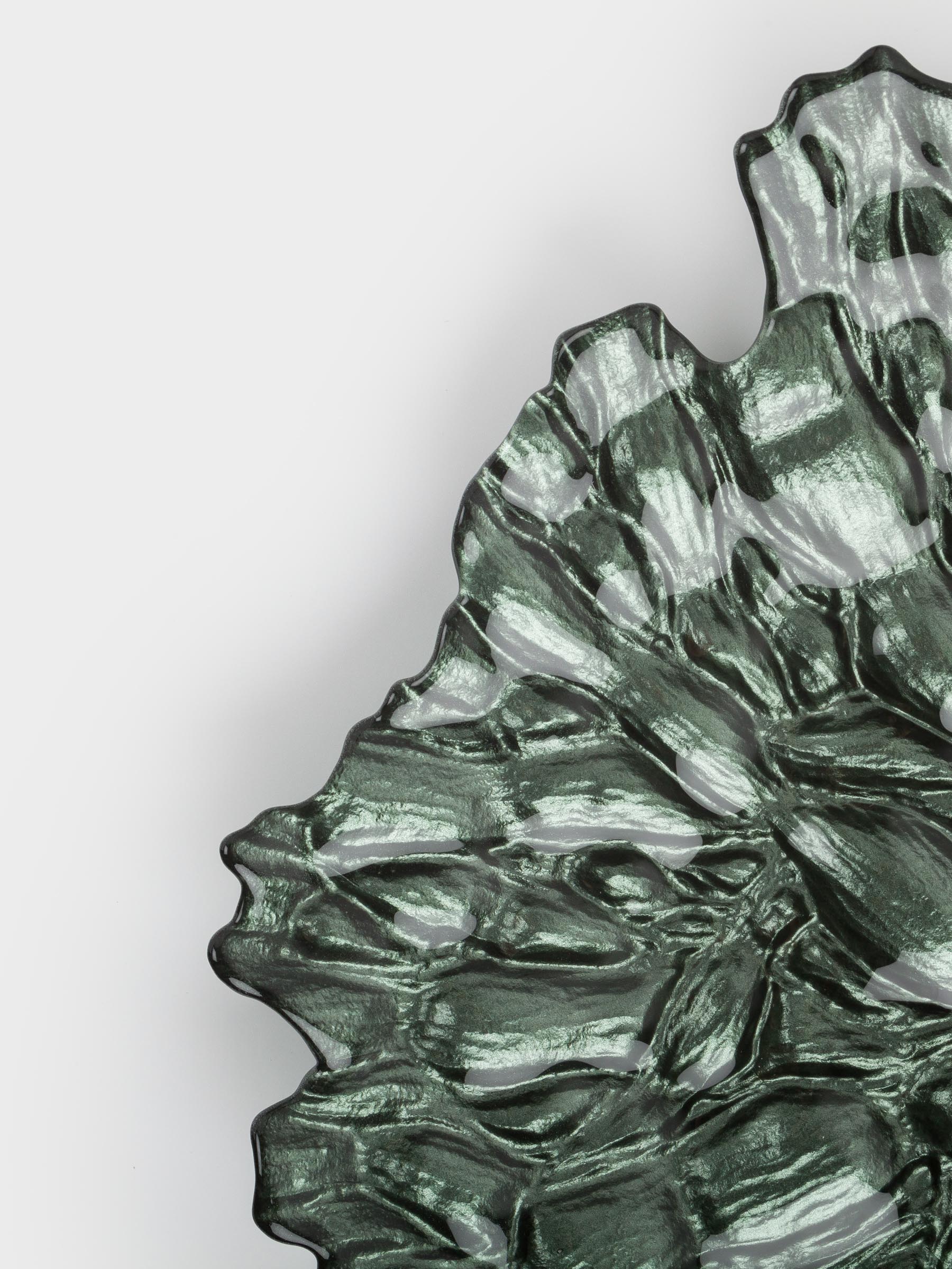 Dish, 33 cm, glass R, green, Pion color, image-2