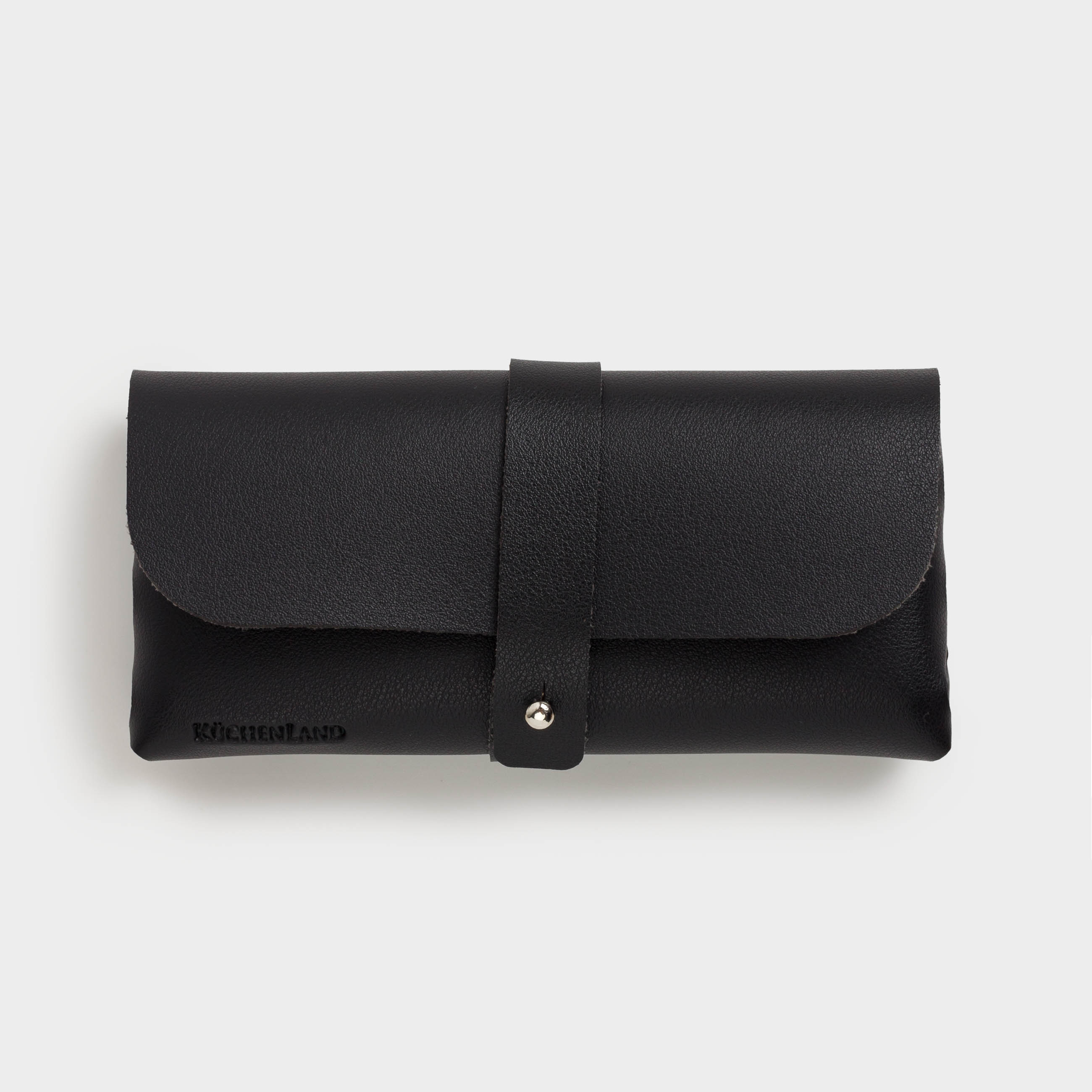 Tablet organizer, 17x8 cm, with case, PU leather / Plastic, Black, Compact black
