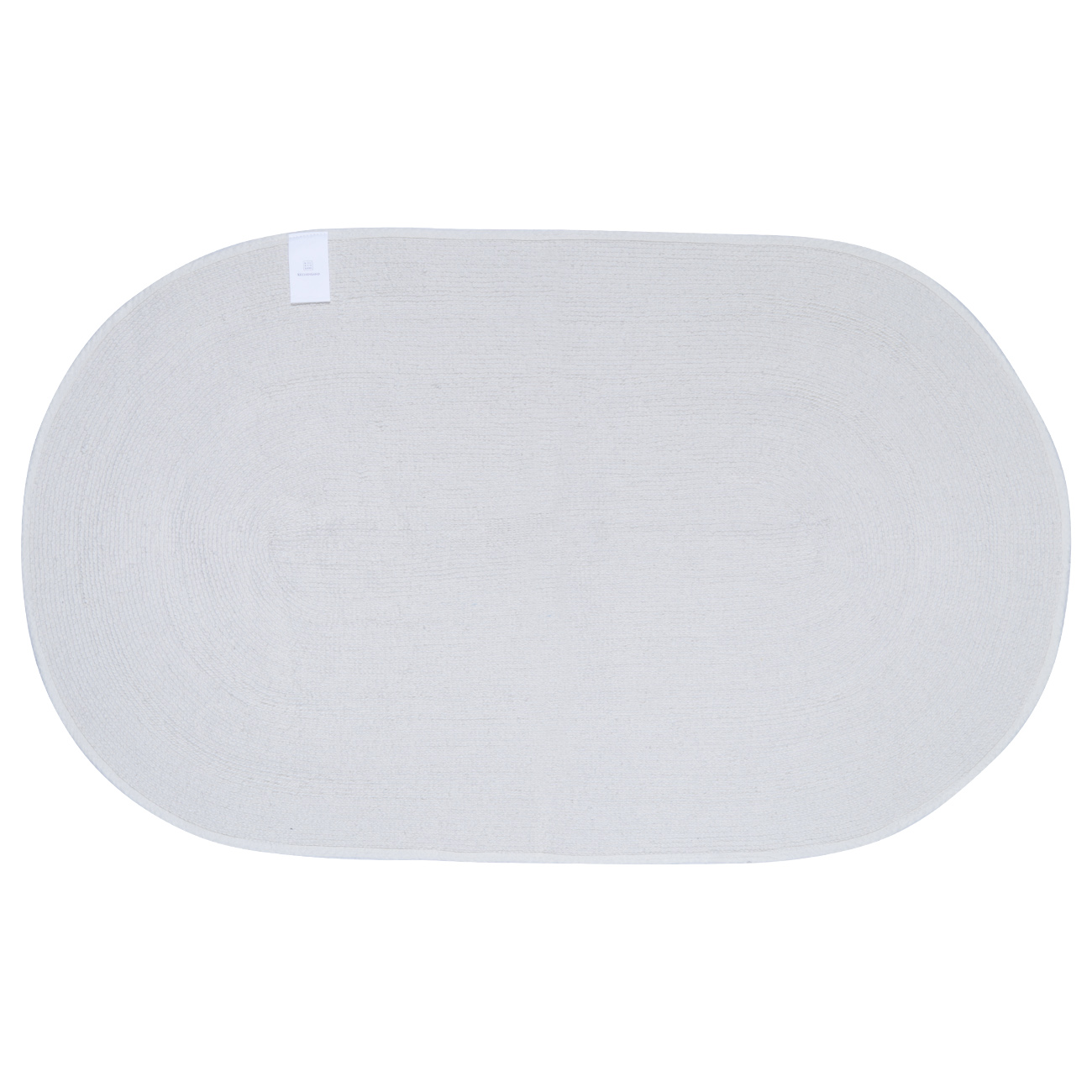 Mat, 60x100 cm, oval, cotton, cream, Solo