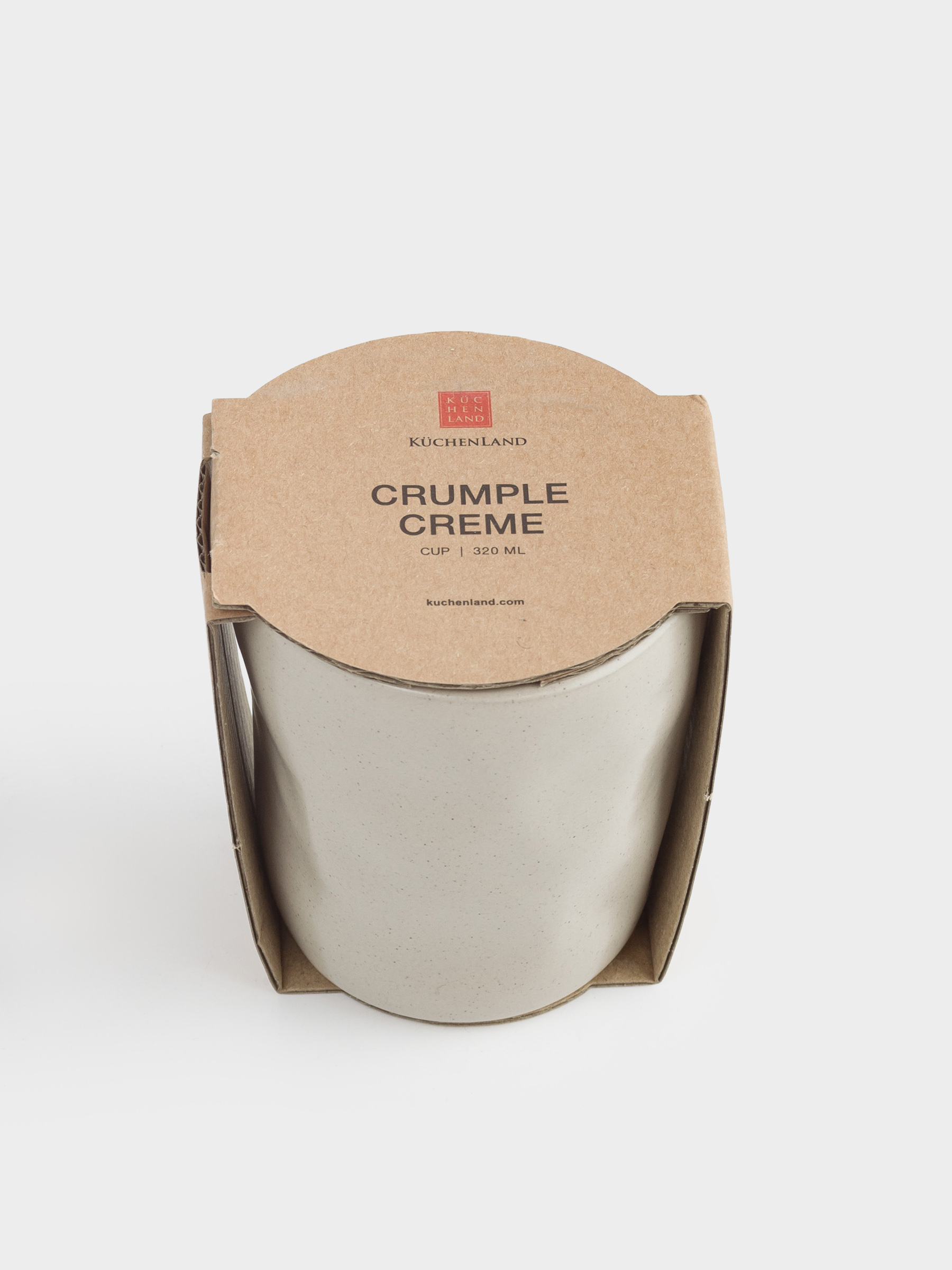 Glass, 10 cm, 300 ml, ceramic, beige, Crumpled effect, Crumple creme, image-5