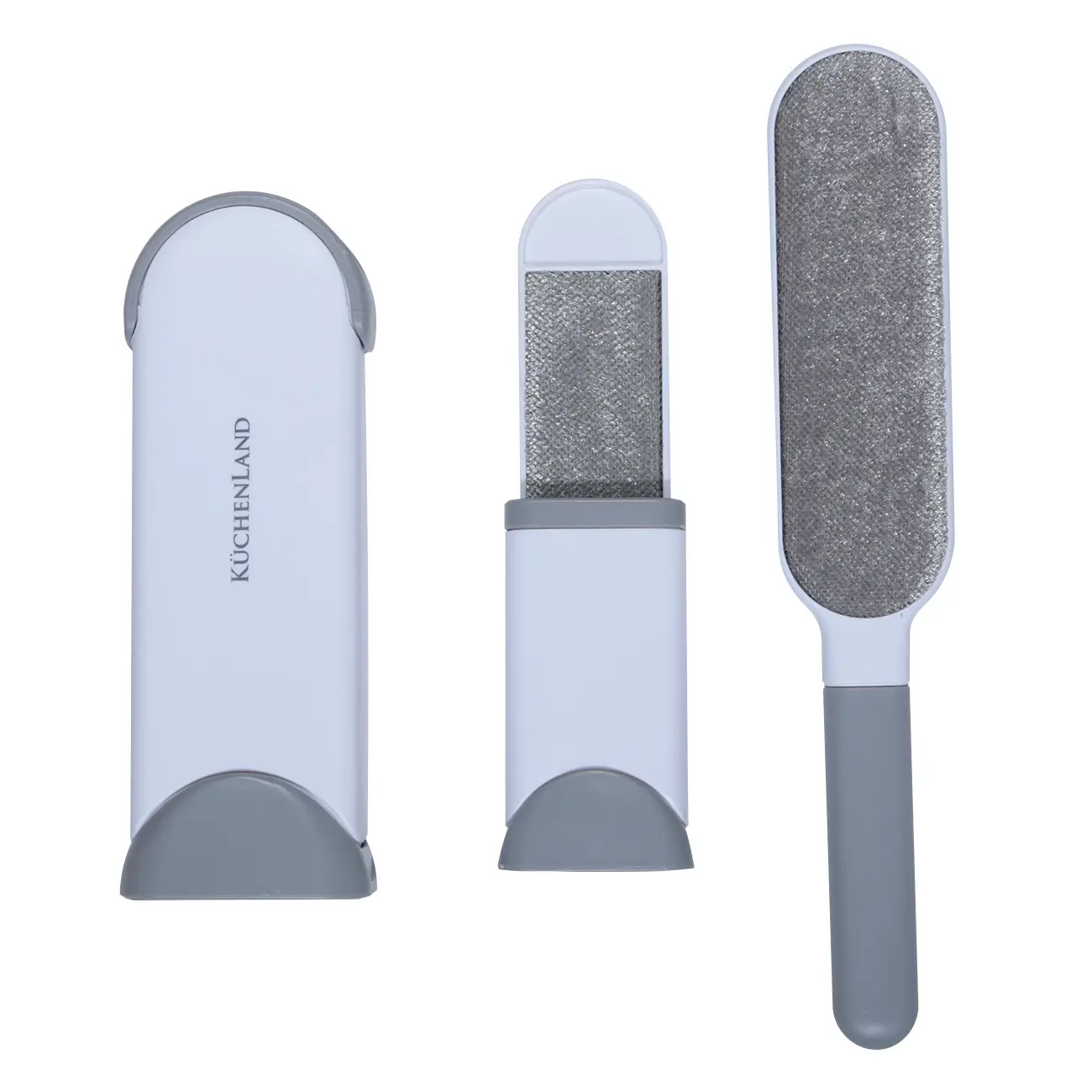 Wool cleaning brush set, with cleaning container, 2 pcs, plastic / Microfiber, Clean