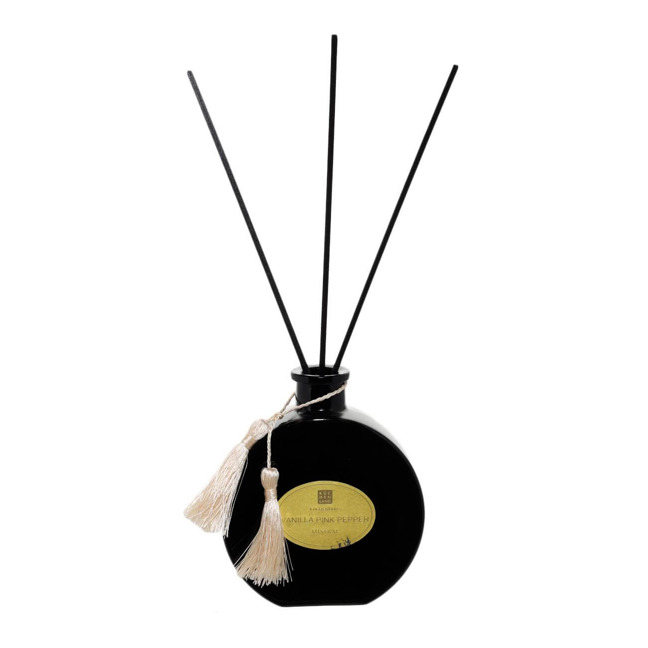 Aroma diffuser, 200 ml, with brush, beige, Vanilla Pink Pepper, Mistral