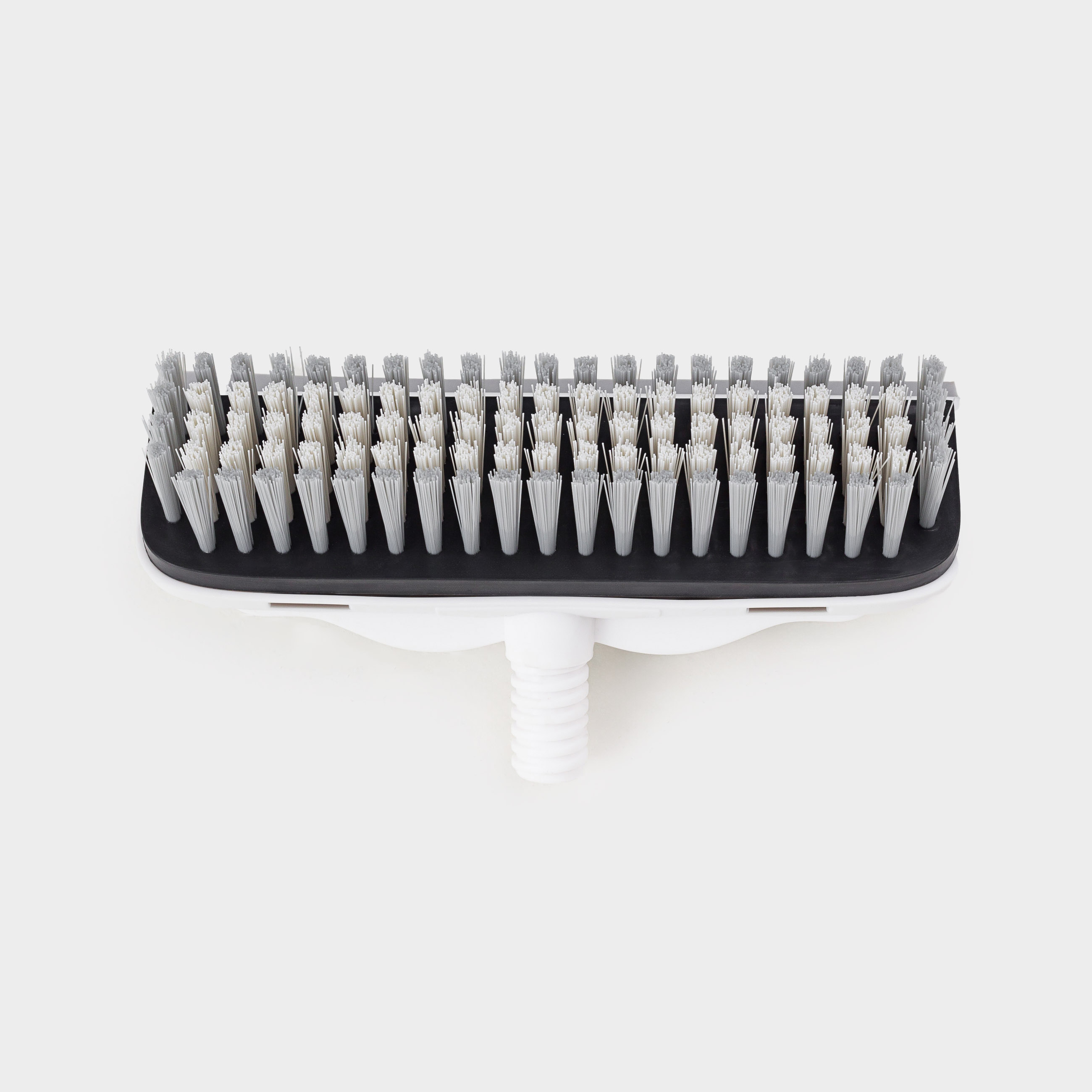 Mop-brush, 121 cm, with scraper, 2 in 1, nylon / rubber / plastic, gray-white, Mop light