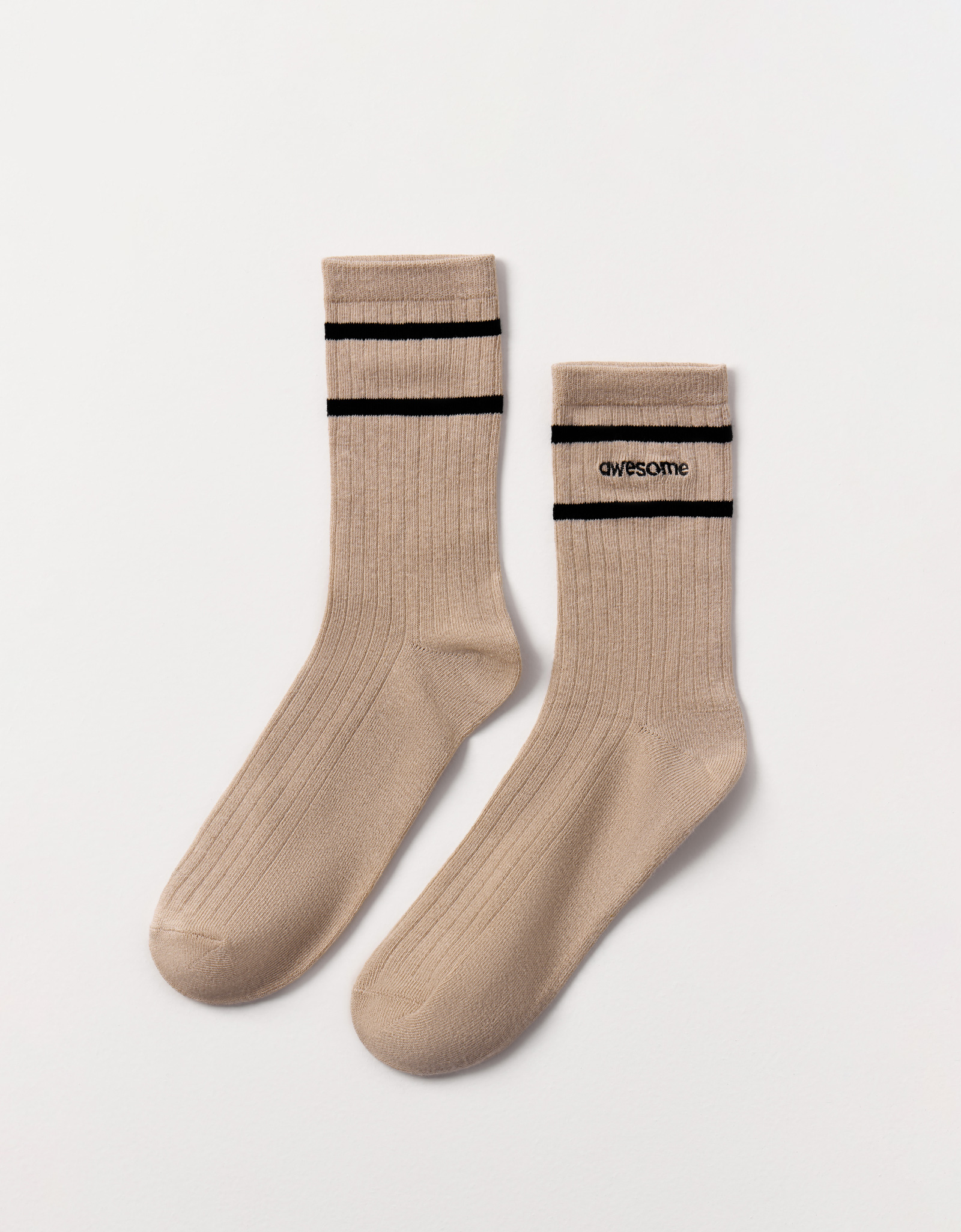 Women's socks, size 36-38, cotton / polyester, black, Twice, Rib font
