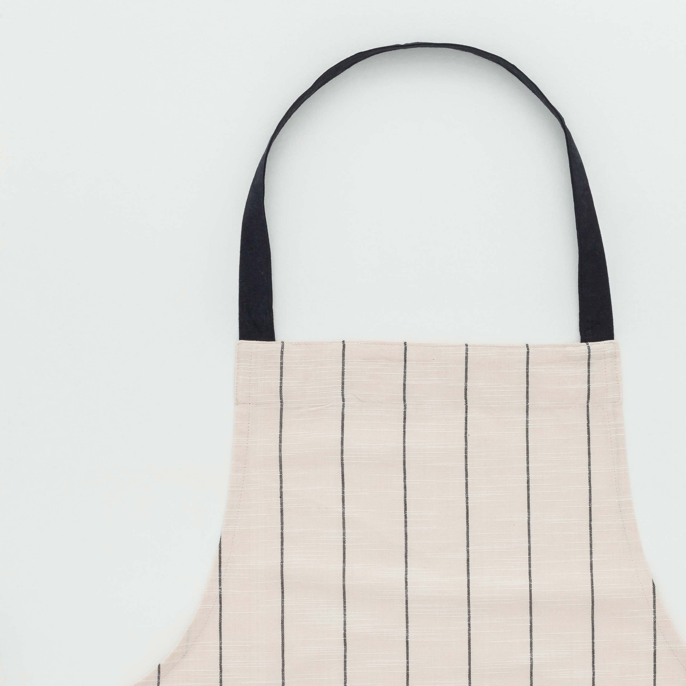 Apron, 68x92 cm, cotton, beige, Stripes, Flax