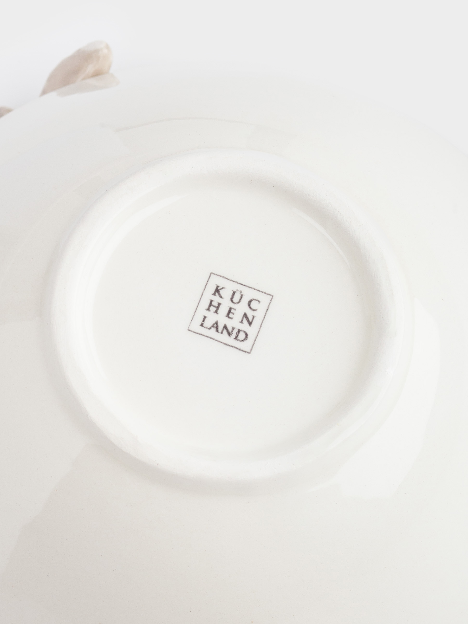 Salad bowl, with decor, 15x6 cm, ml, ceramic, milky gold, speckled, Turtle, Grand turtle, image-3