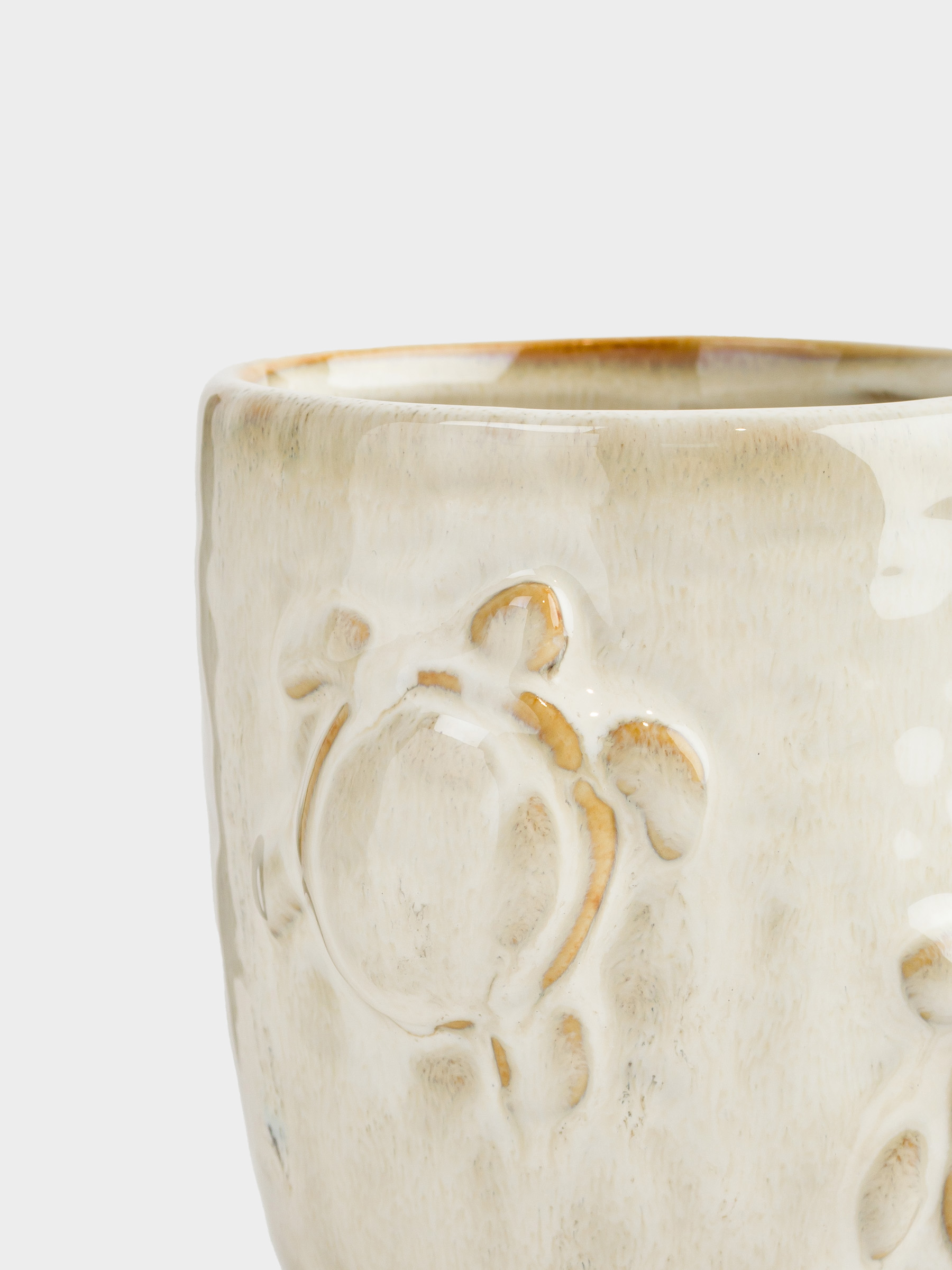 Mug, 350 ml, porcelain P, beige-brown, Turtles, Grand turtle, image-2
