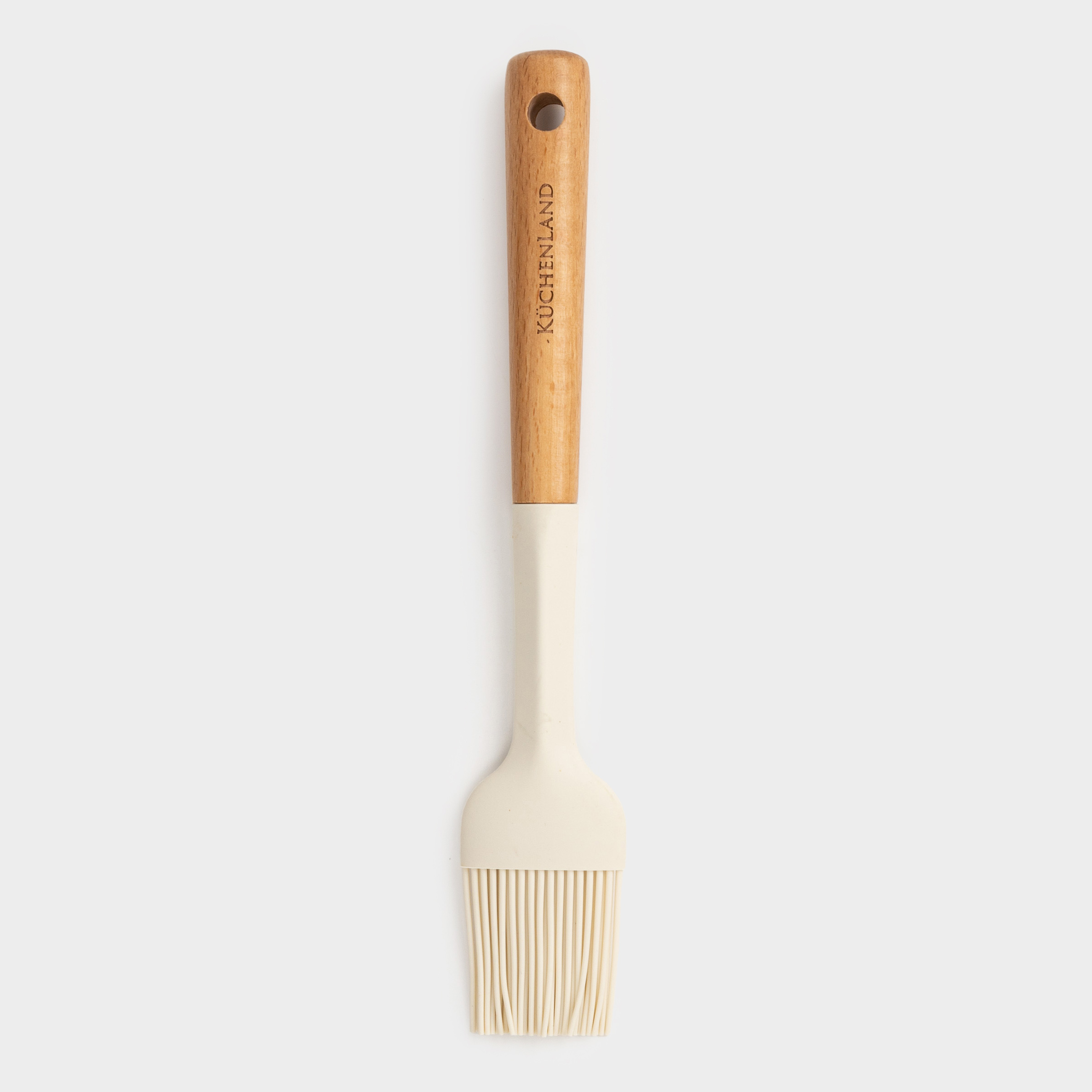 Pasrty brush, 23 cm, silicone/wood, milky, Legerity
