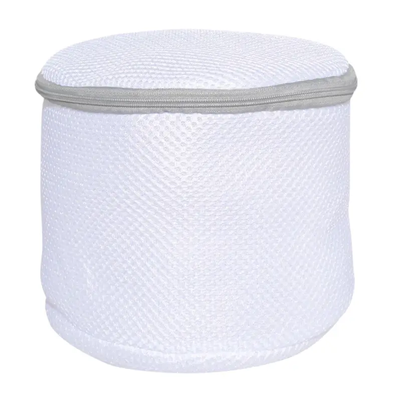 Bra washing bag, 17x15 cm, with protection, polyester, white-gray, Safety ,image-0