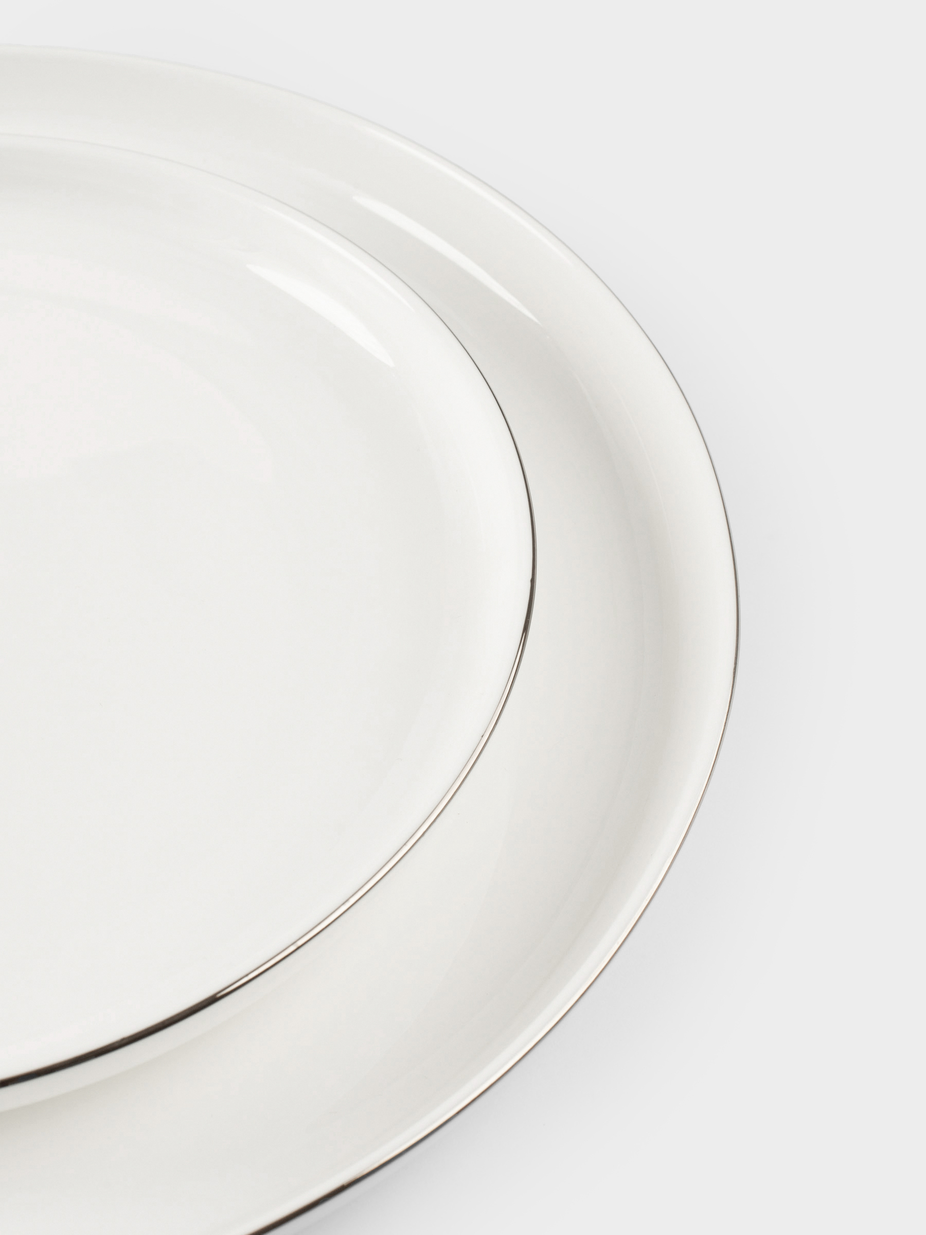 Dining set, 6 pers, 18 pr, porcelain F, white, Ideal silver, image-4