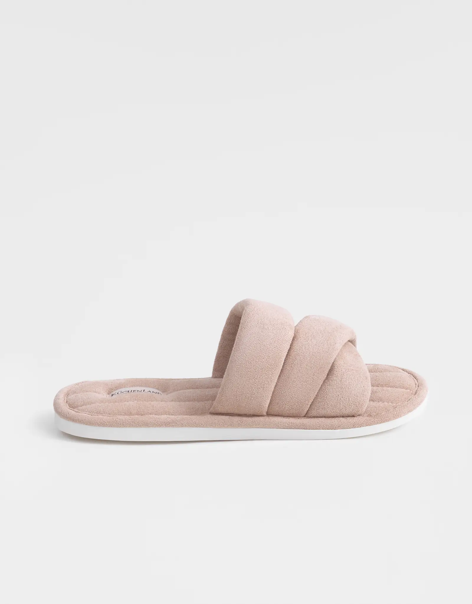 Women's slippers, homewear, size 36-37, velvet, dusty pink, Sunlit