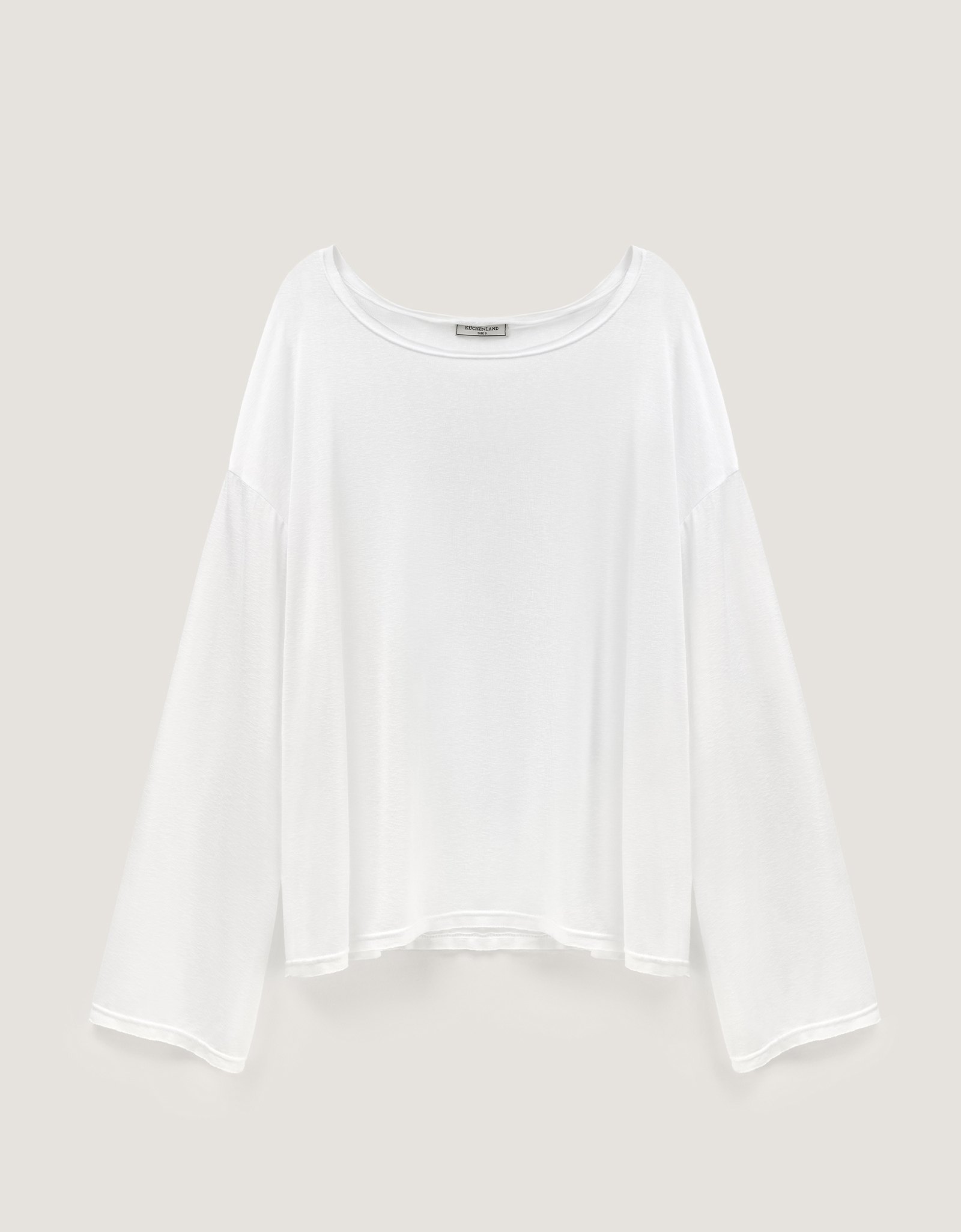 Women's long sleeve, homewear, size M, viscose / polyester, white, Railia, image-6