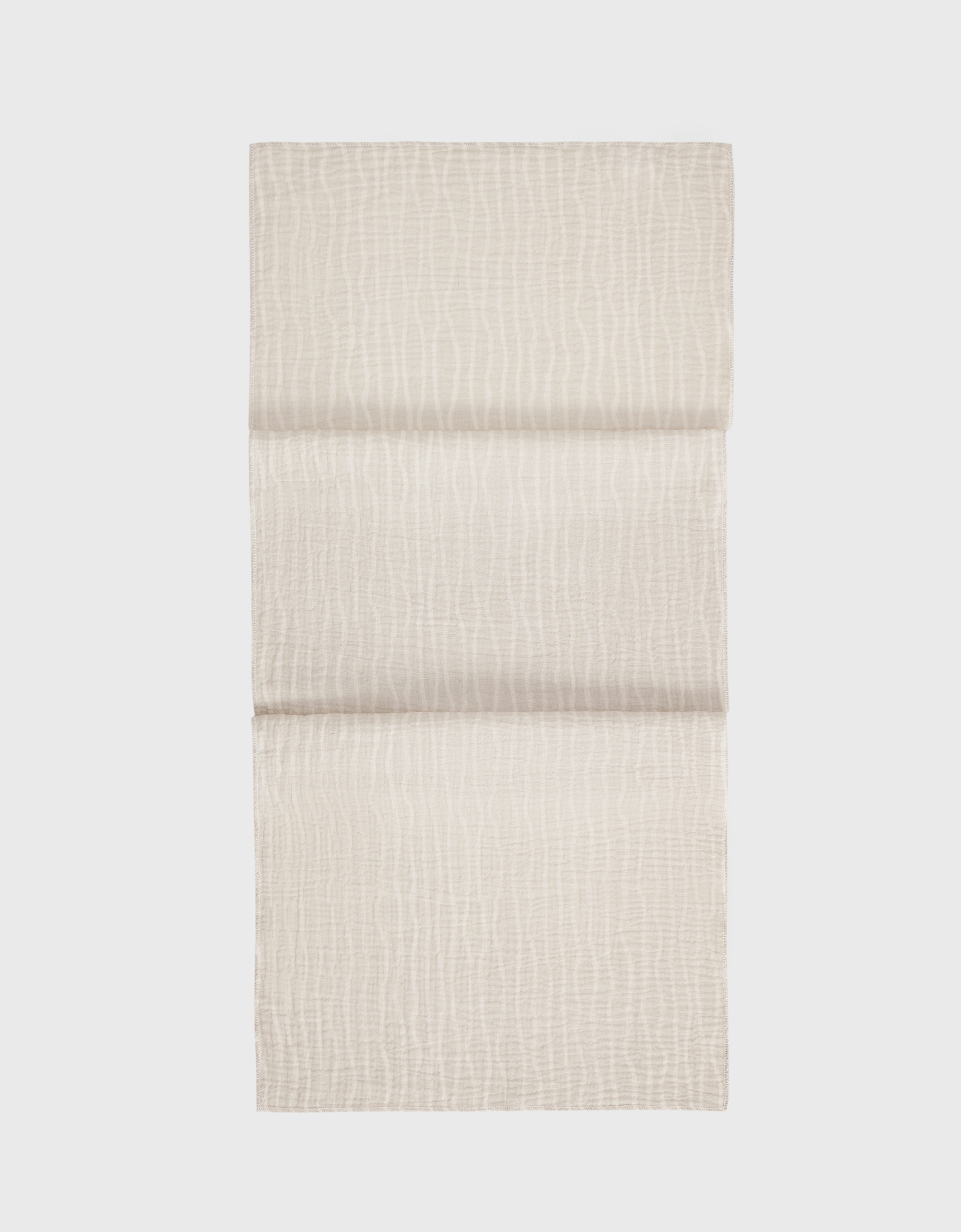 Table runner, 40x160 cm, muslin, milky, Design, Muslin print, image-0