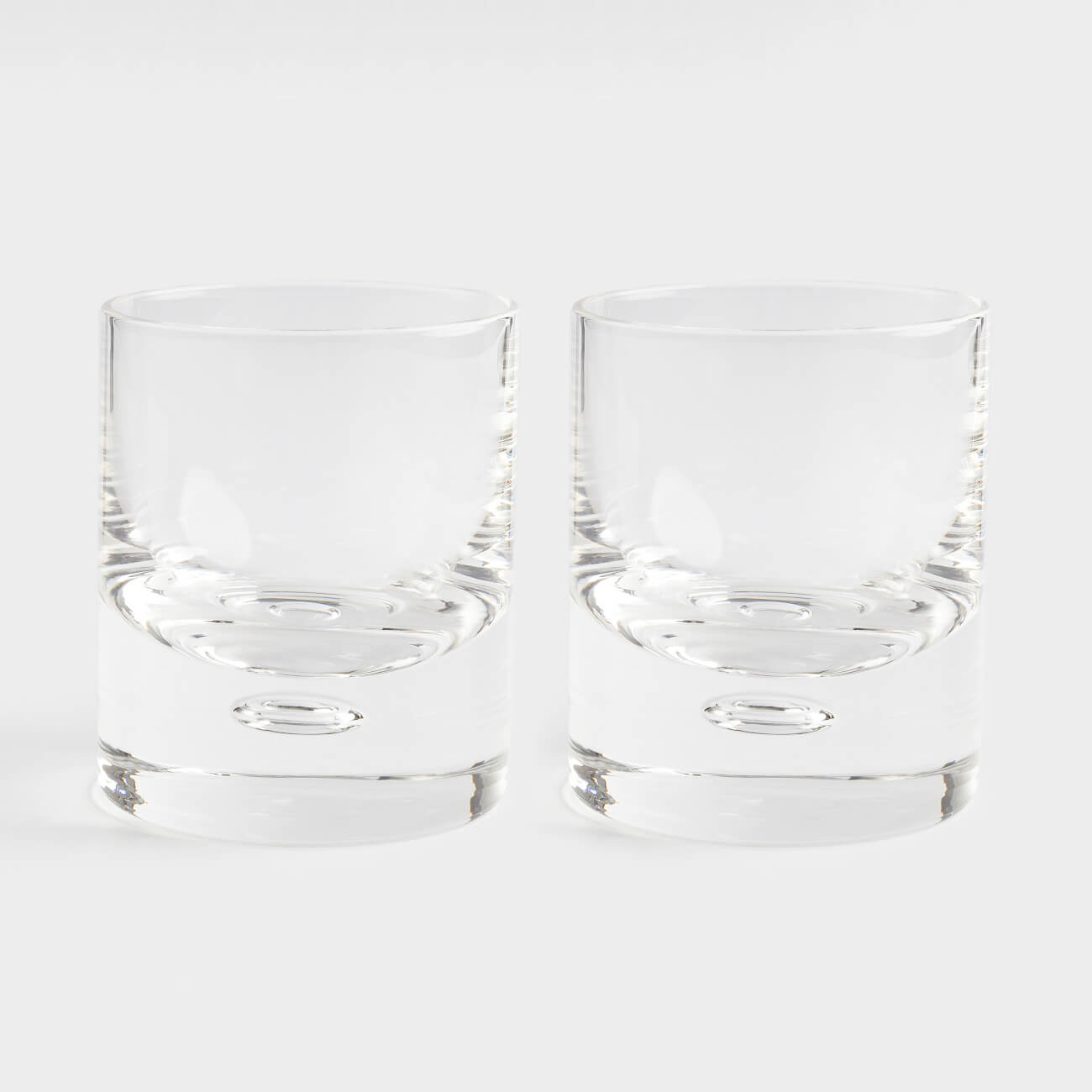 Drinking glass, 9 cm, 240 ml, 2 pcs, glass, Bubble, Dew, image-0