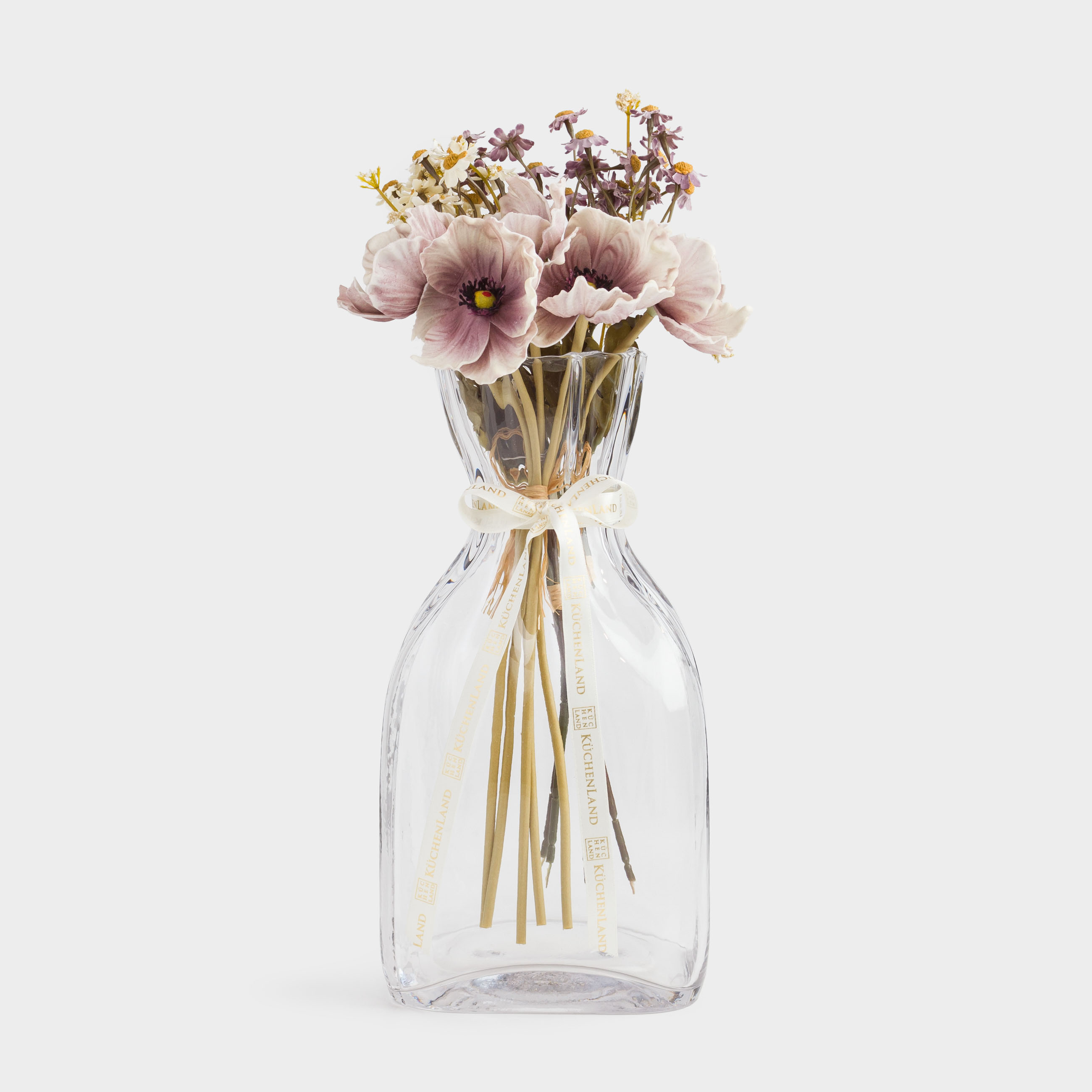 Flower vase, 29 cm, Glass, Crumpled effect, Crumple, image-3