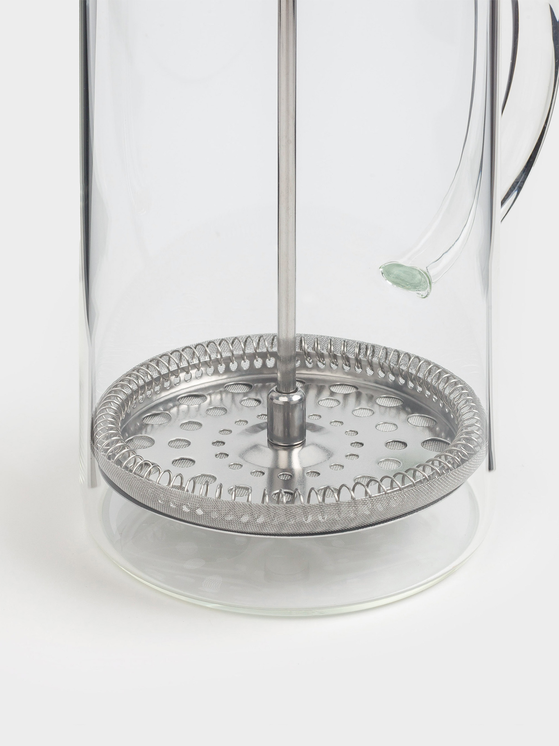 French press, 1 l, glass B / steel, Clear, image-3