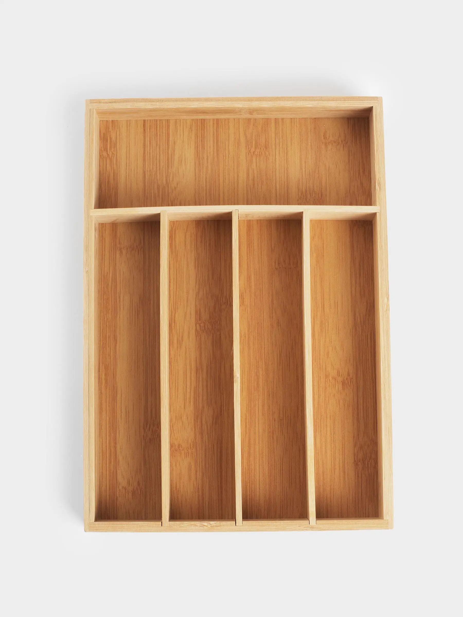 Cutlery tray, 23x33 cm, 5 sectors, bamboo, Bamboo, image-0