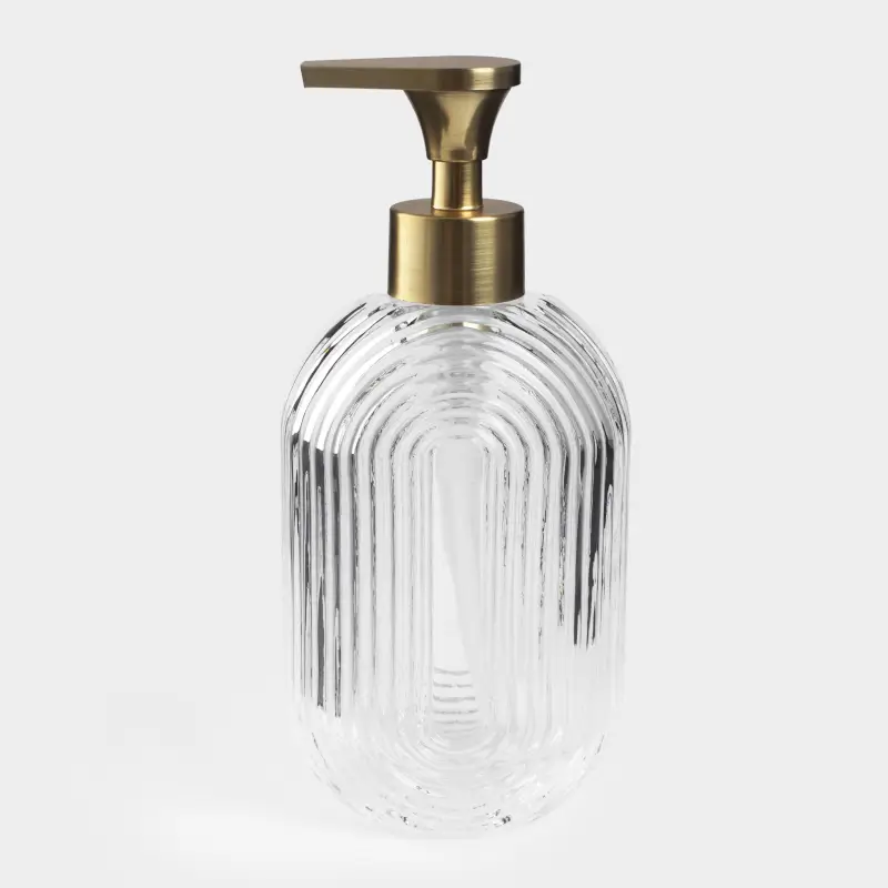 Liquid soap dispenser, 300 ml, glass / plastic, Benli ,image-0