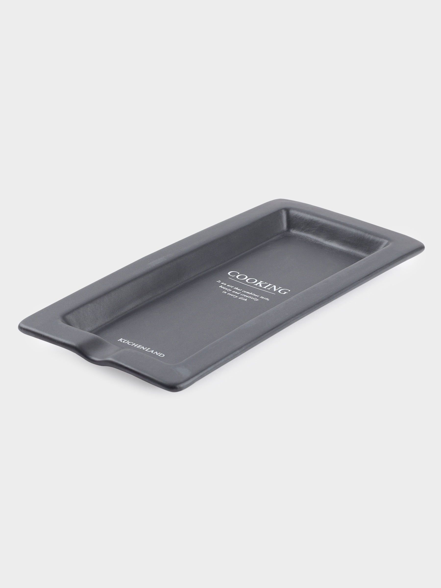 Spoon stand, 24x11, ceramic, rectangular, black, Course, image-3