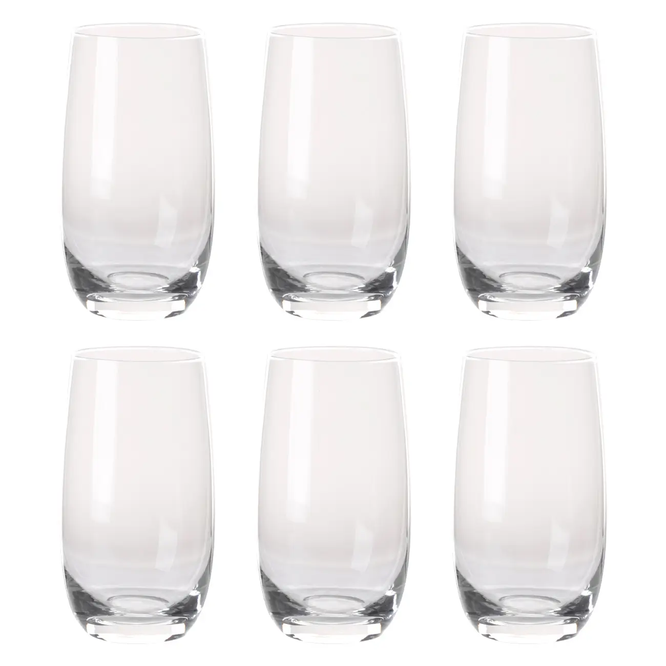 Glass, 13 cm, 410 ml, 6 pcs, glass, Palermo, image-0
