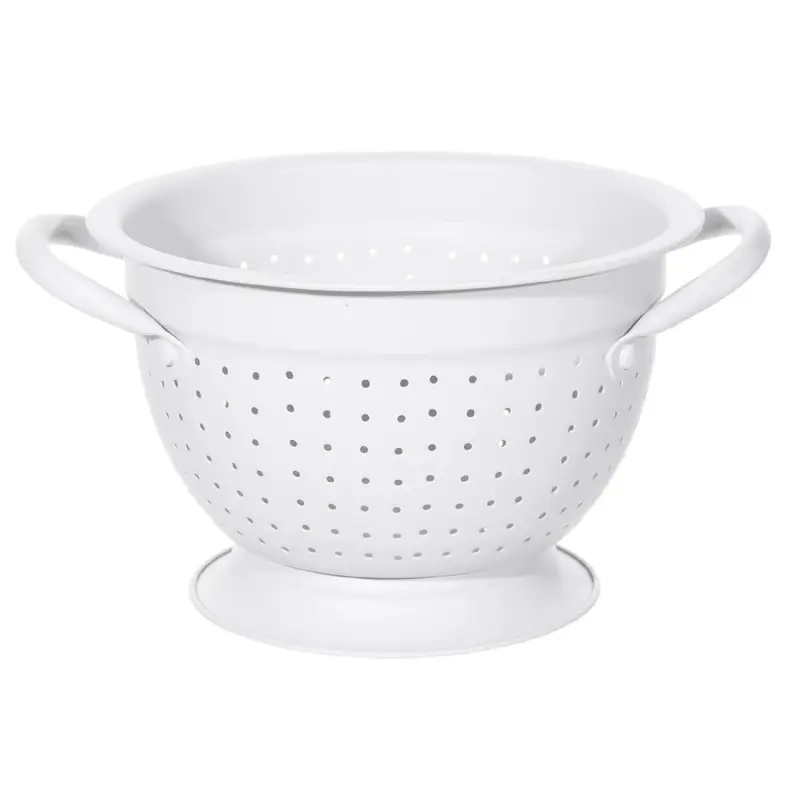 Colander, 22 cm, with two handles, steel, Milk, Soft