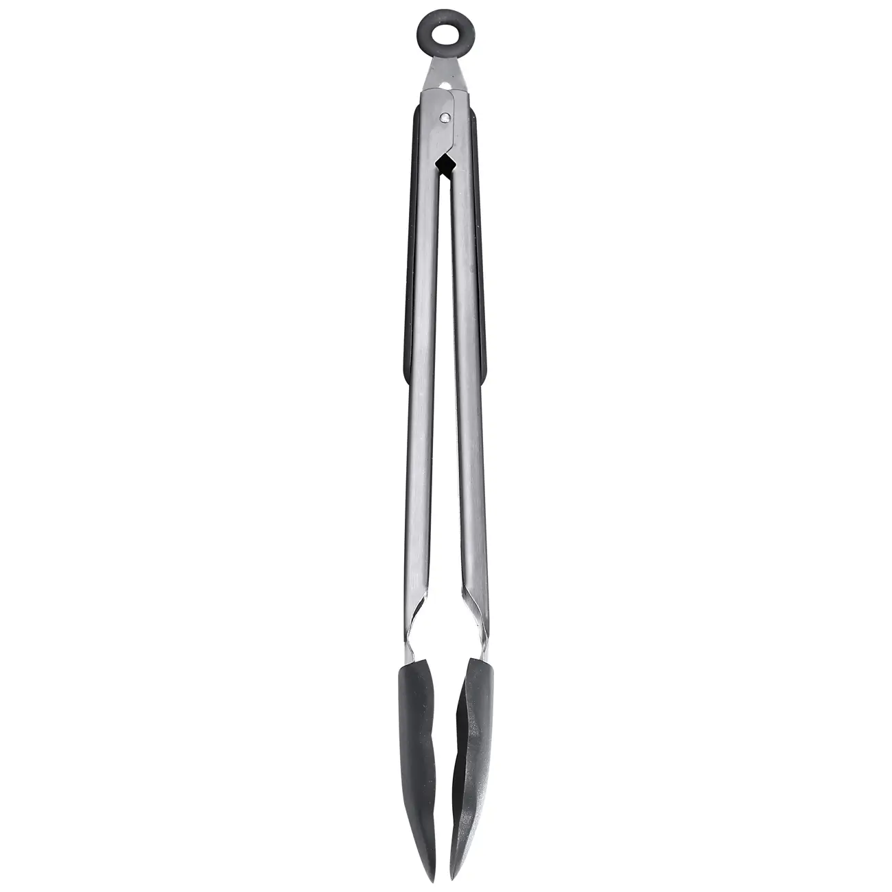 Kitchen tongs, 34 cm, steel / silicone, grey, Assist, image-0