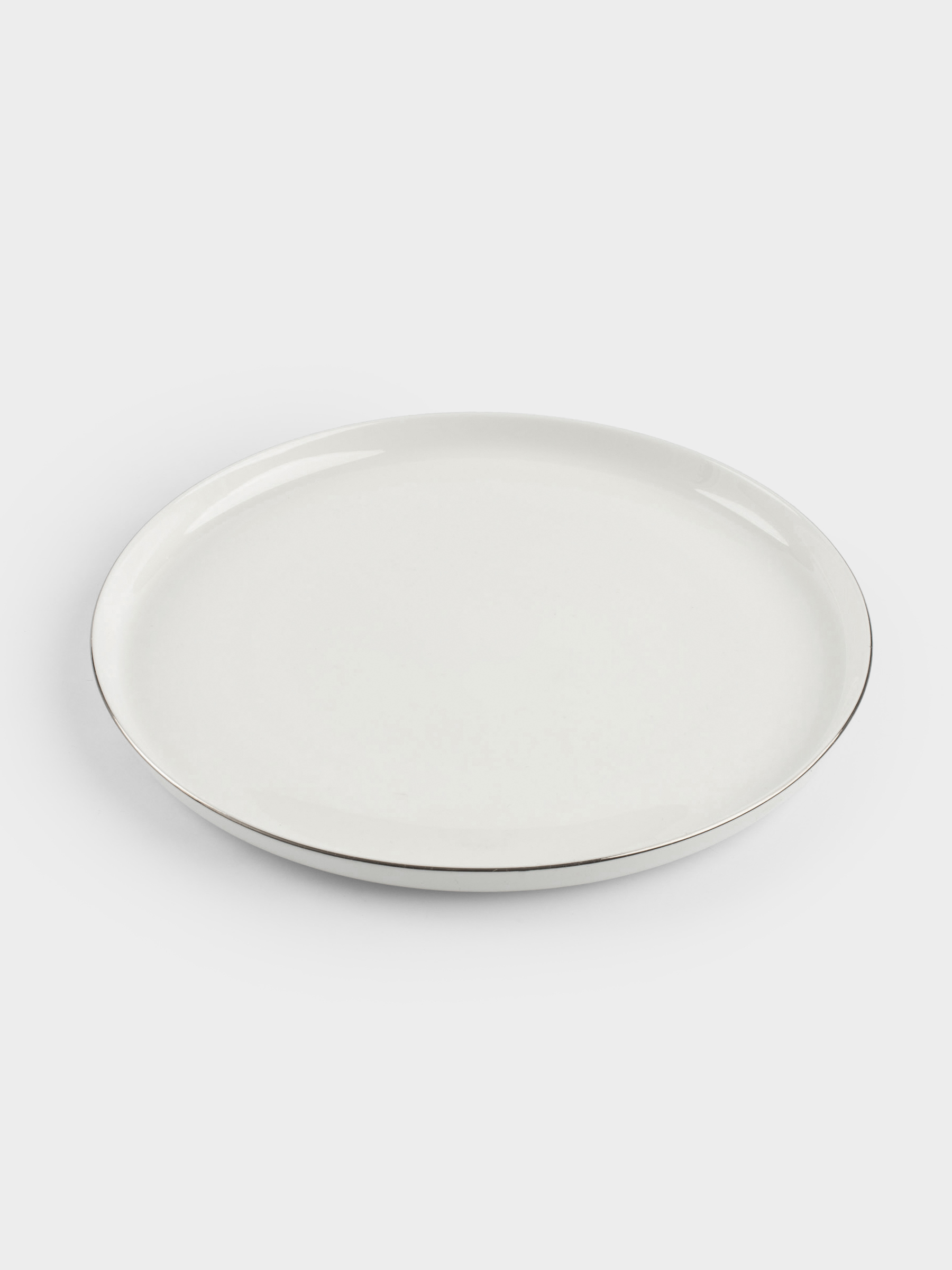 Dining plate, 26 cm, porcelain F, white, Ideal silver, image-1